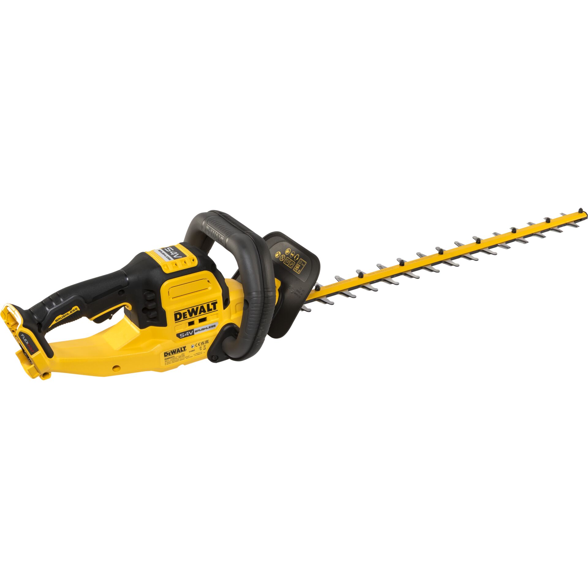 Heckenschere, Akku-Heckenschere, 50V, Gelb-Schwarz, Heckenscherenklinge