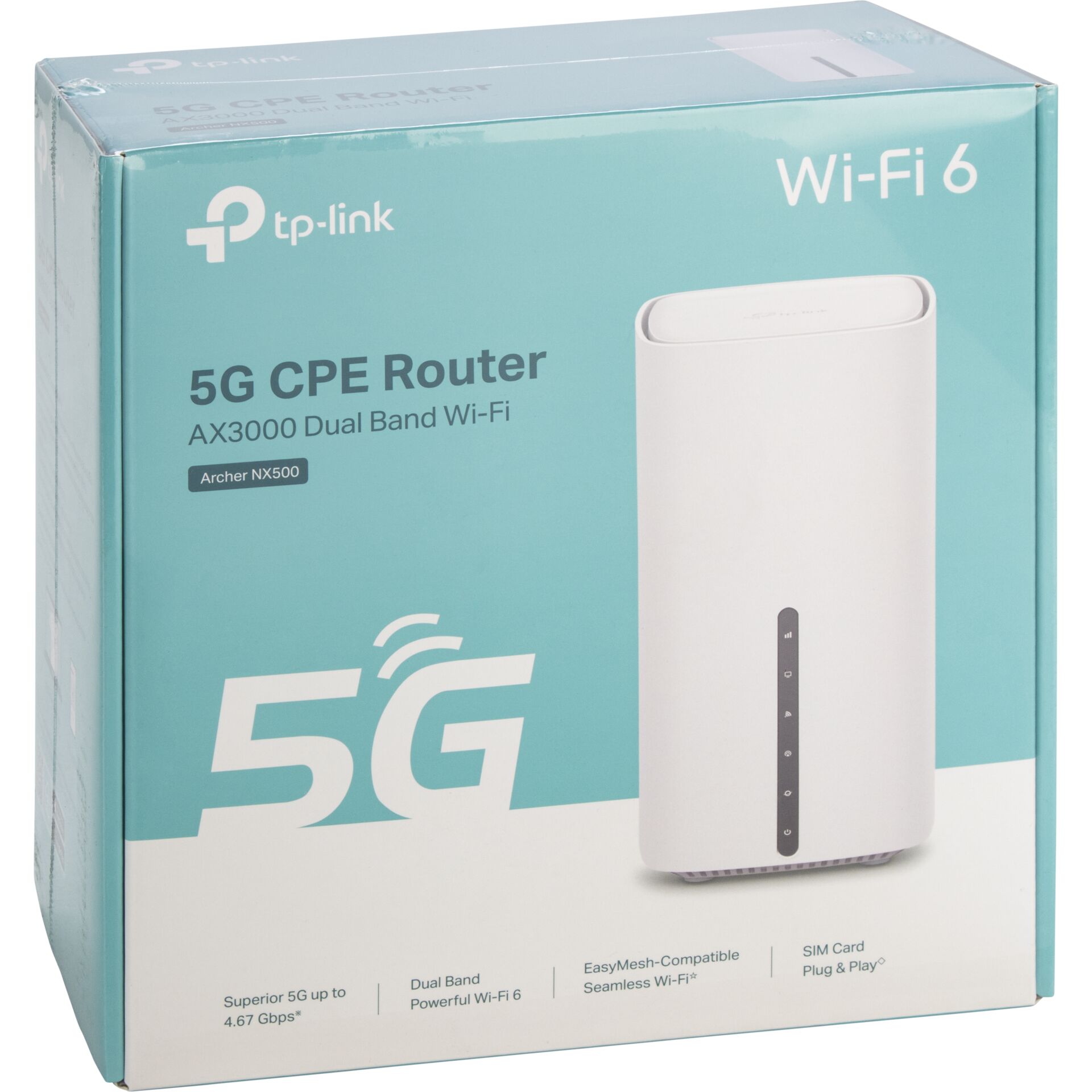 5G Router, Wi-Fi 6, Dual Band, AX3000, TP-Link