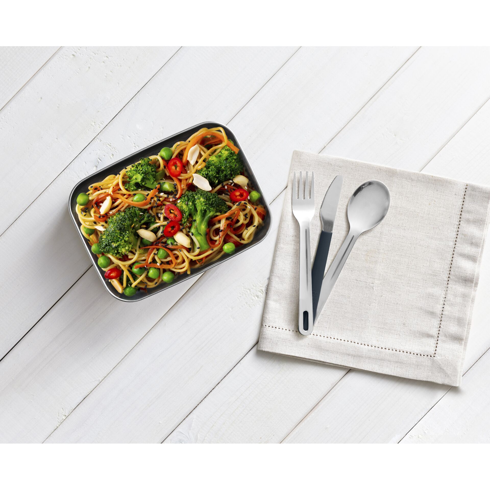 Besteck, Essen, Präsentation des Essens, Gabel, Mittagessen