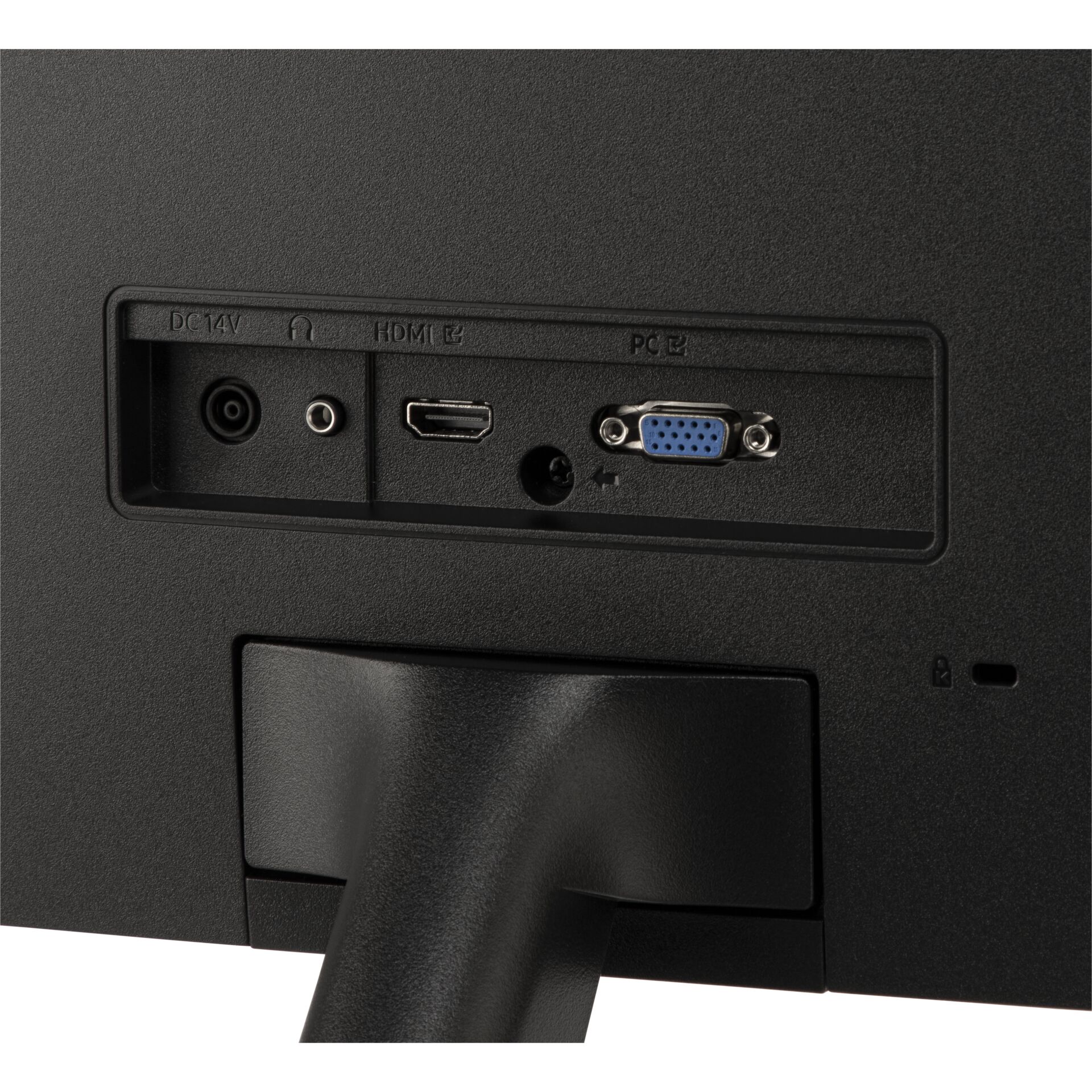 HDMI, VGA, 3,5 mm, DC 14V, PC