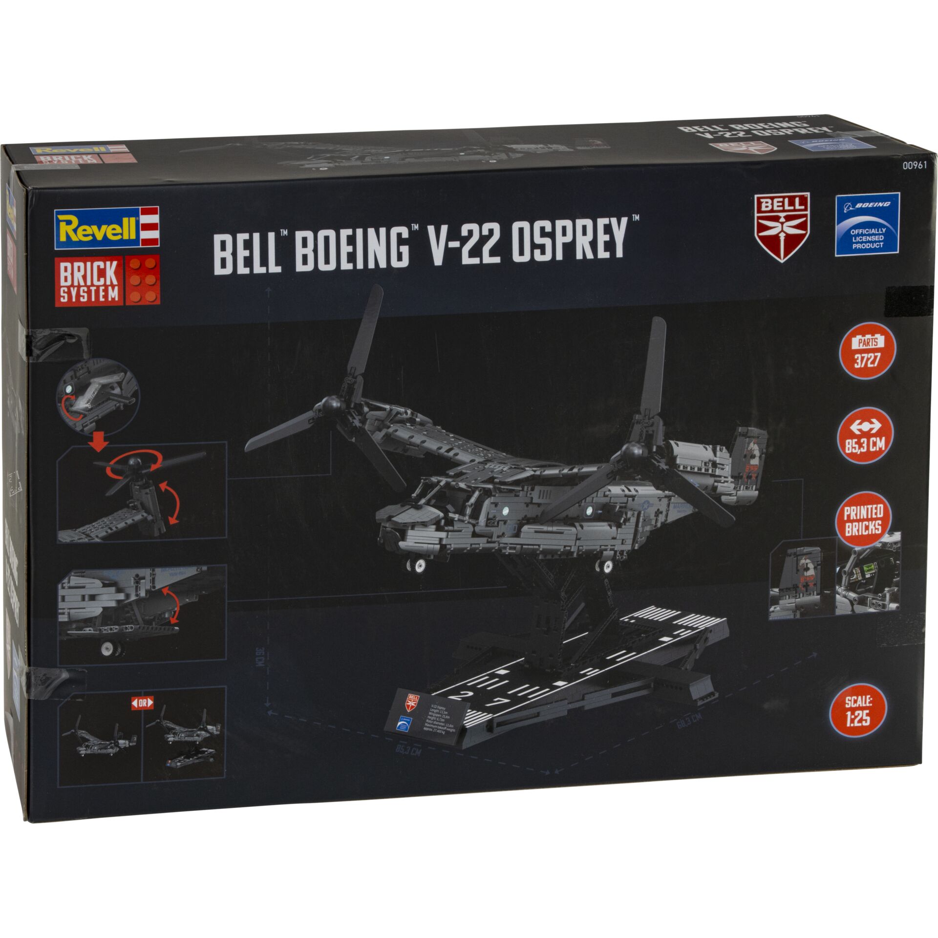 Toys, Brick system, Model kit, V-22 Osprey, Bauaufbau