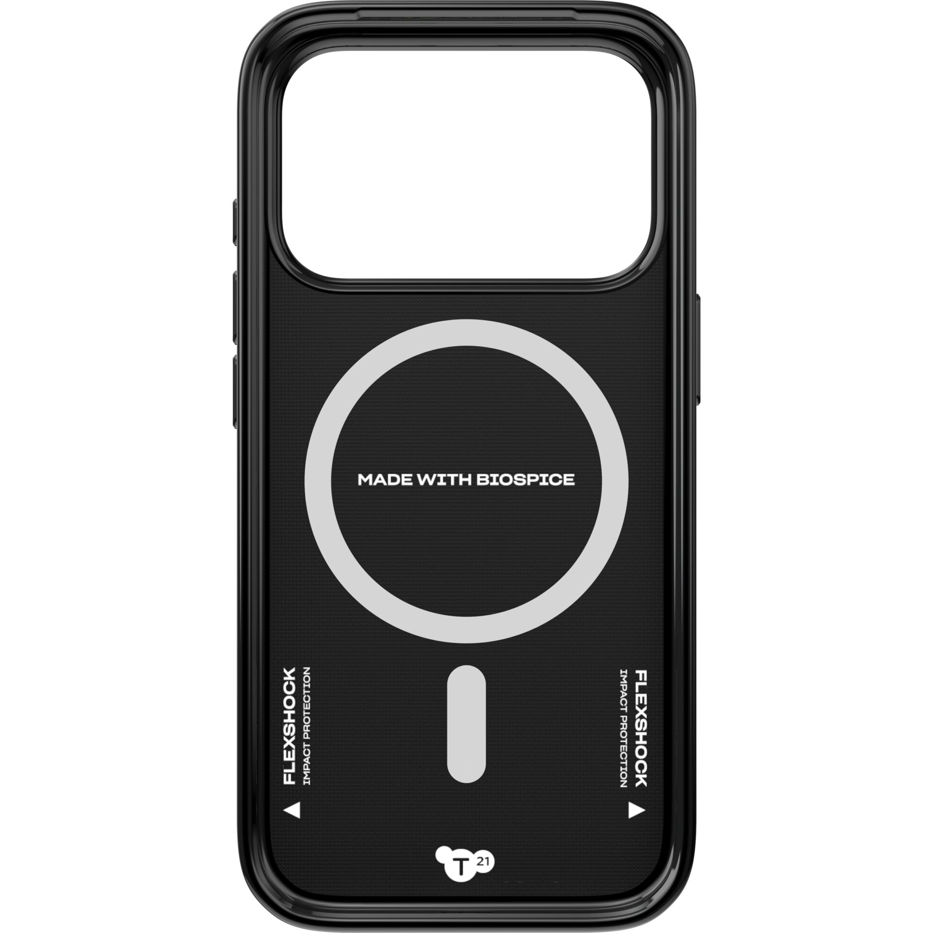 phone case, magnetic charger, schwarz, biospice, flexshok