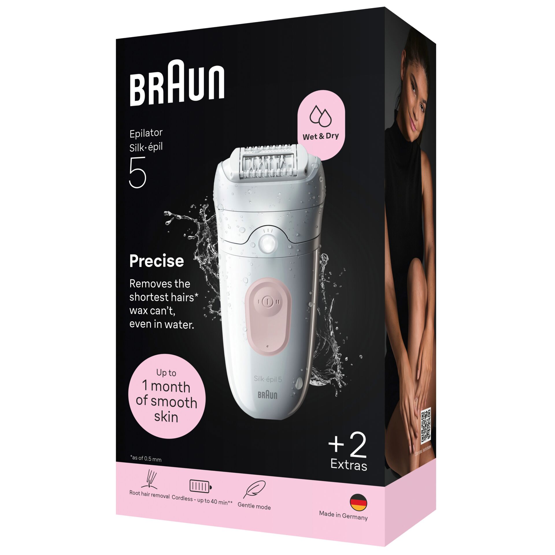 Epilator, Silk-épil, Wet & Dry, Braun, Lockenrasierer