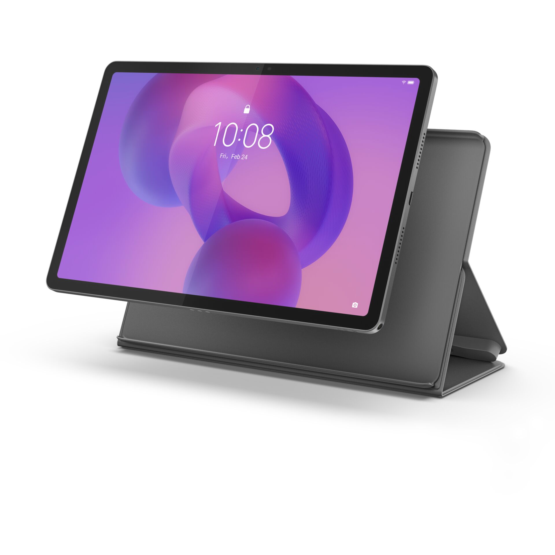 Tablet, Tablet-Ständer, Abnehmbare Tastatur, Schmaler Rand, Lila Display
