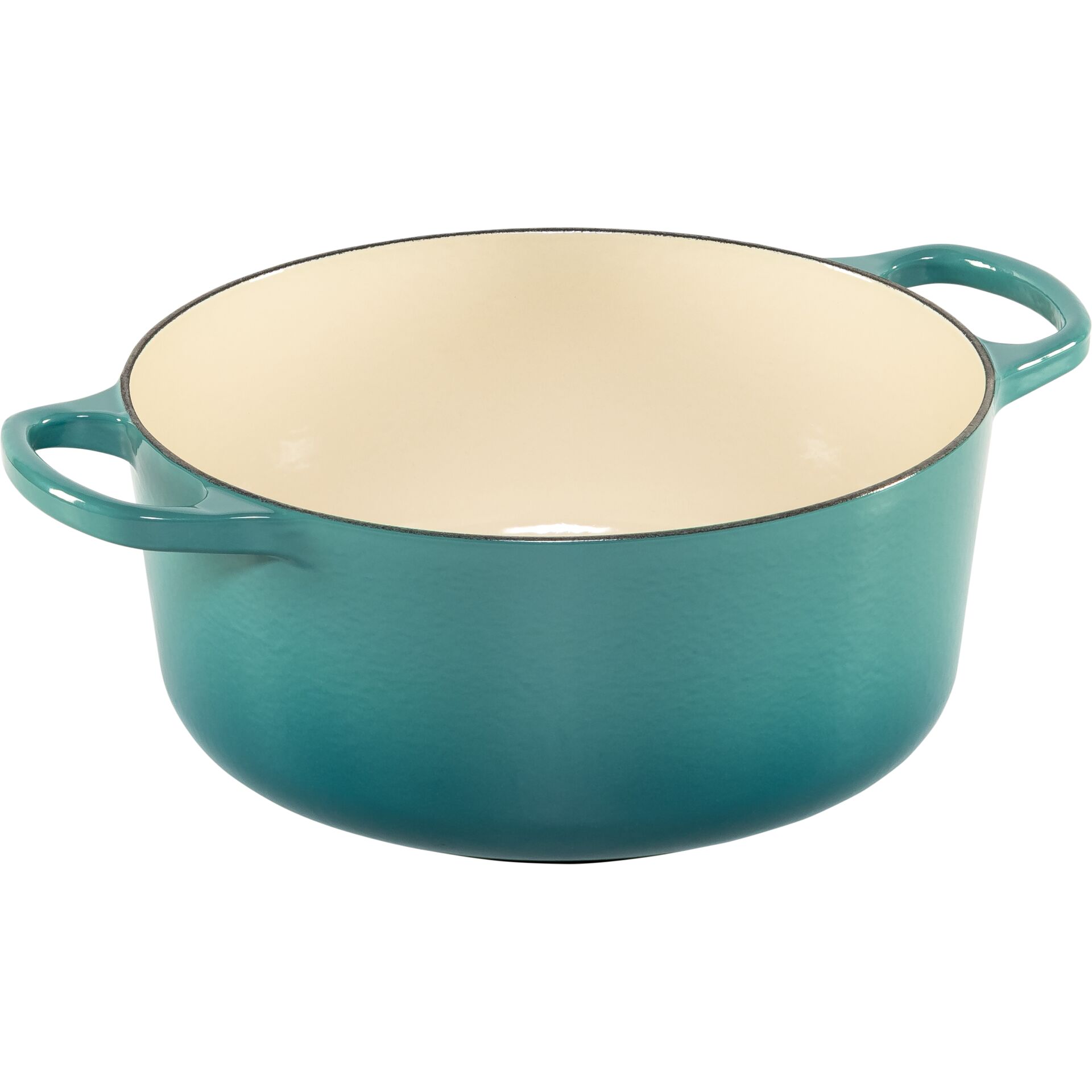 Kochtopf, Stieltopf, Teal, Emaille, Rundtopf