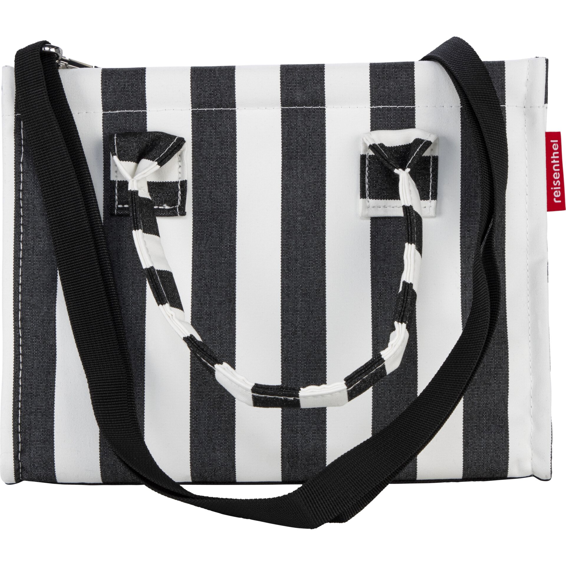 Streifen, Handtasche, Schwarz, Weiß, Tasche