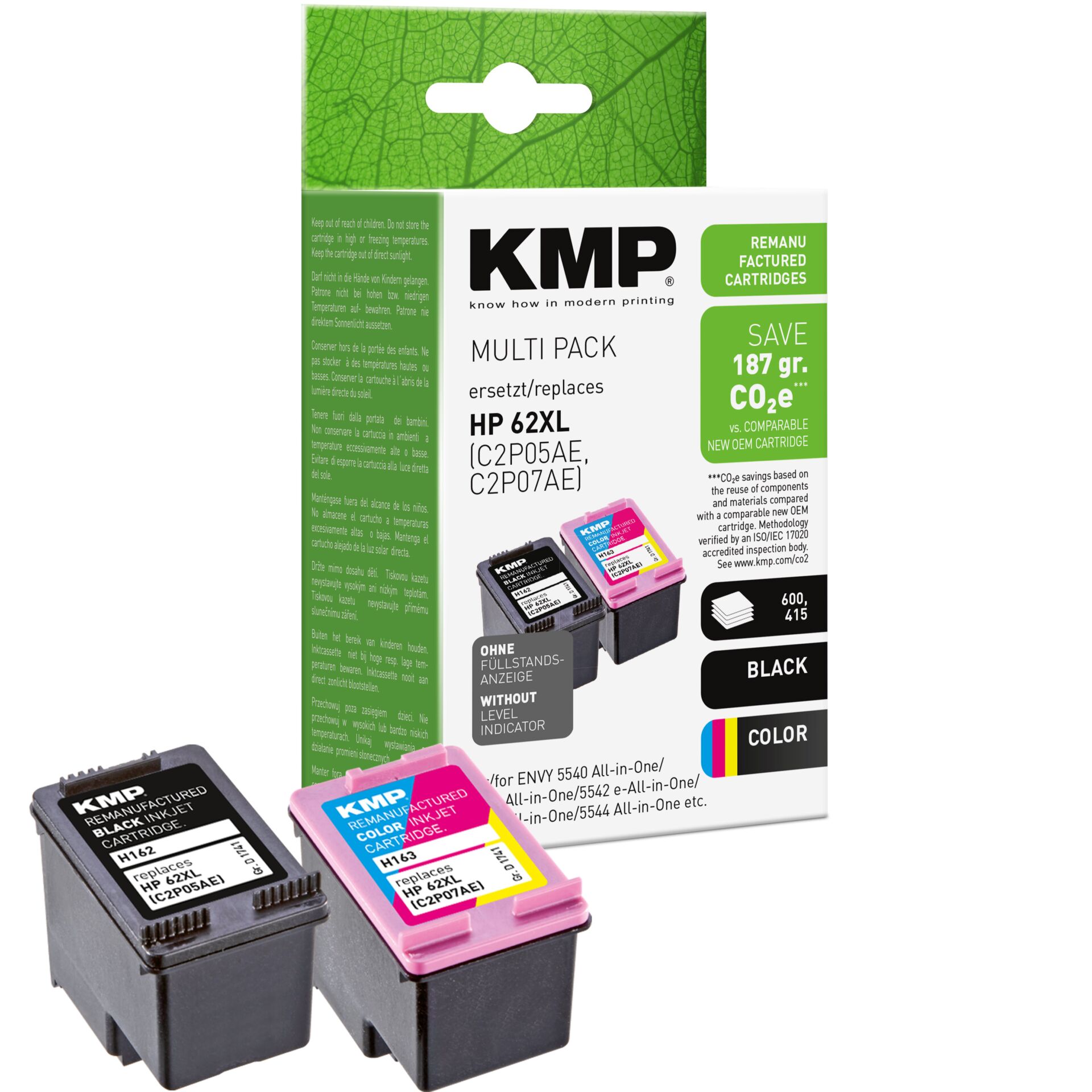 Adapter, Elektronik, Computer-Ausrüstung, Computerausrüstung, QR-Code, Tintenpatronen, KMP, Mehrfachpack, Schwarz, Farbe