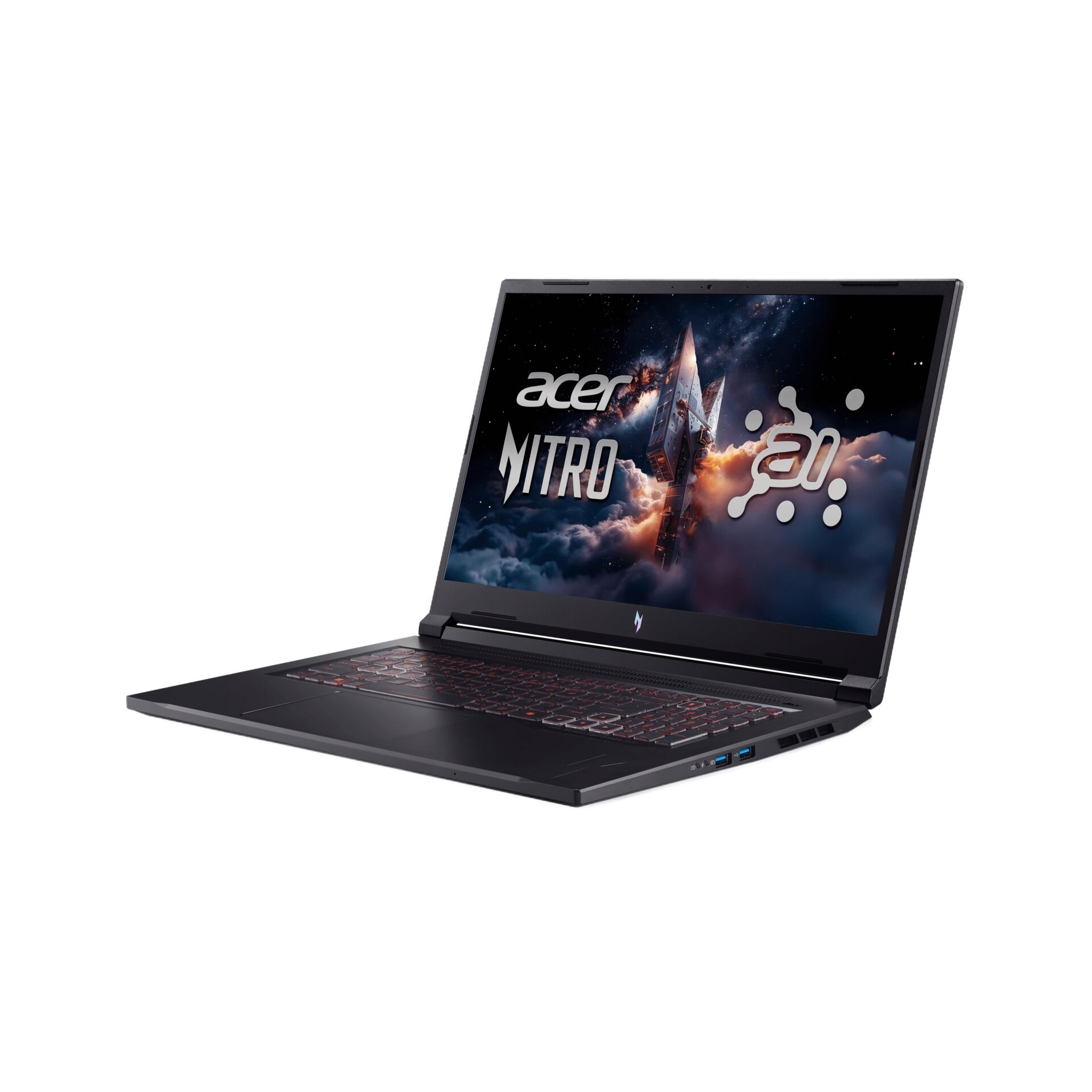 Gaming-Laptop, Schwarz, Beleuchtete Tastatur, Acer Nitro