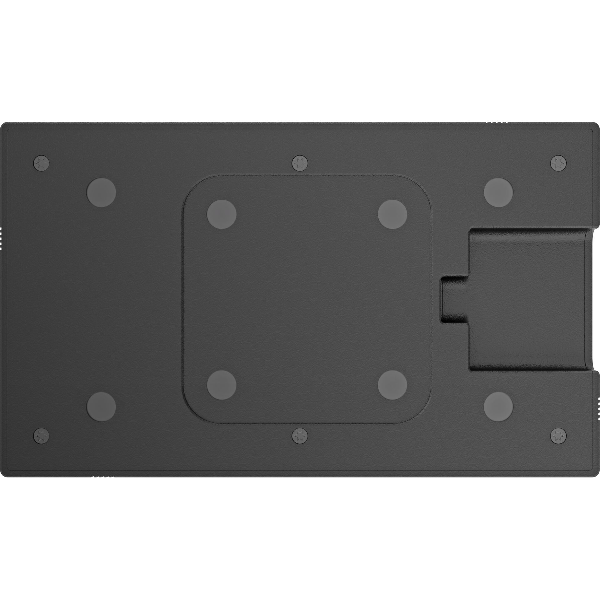  Monitorhalter, VESA-Platte, Montageplatte, verstellbar, schwarz