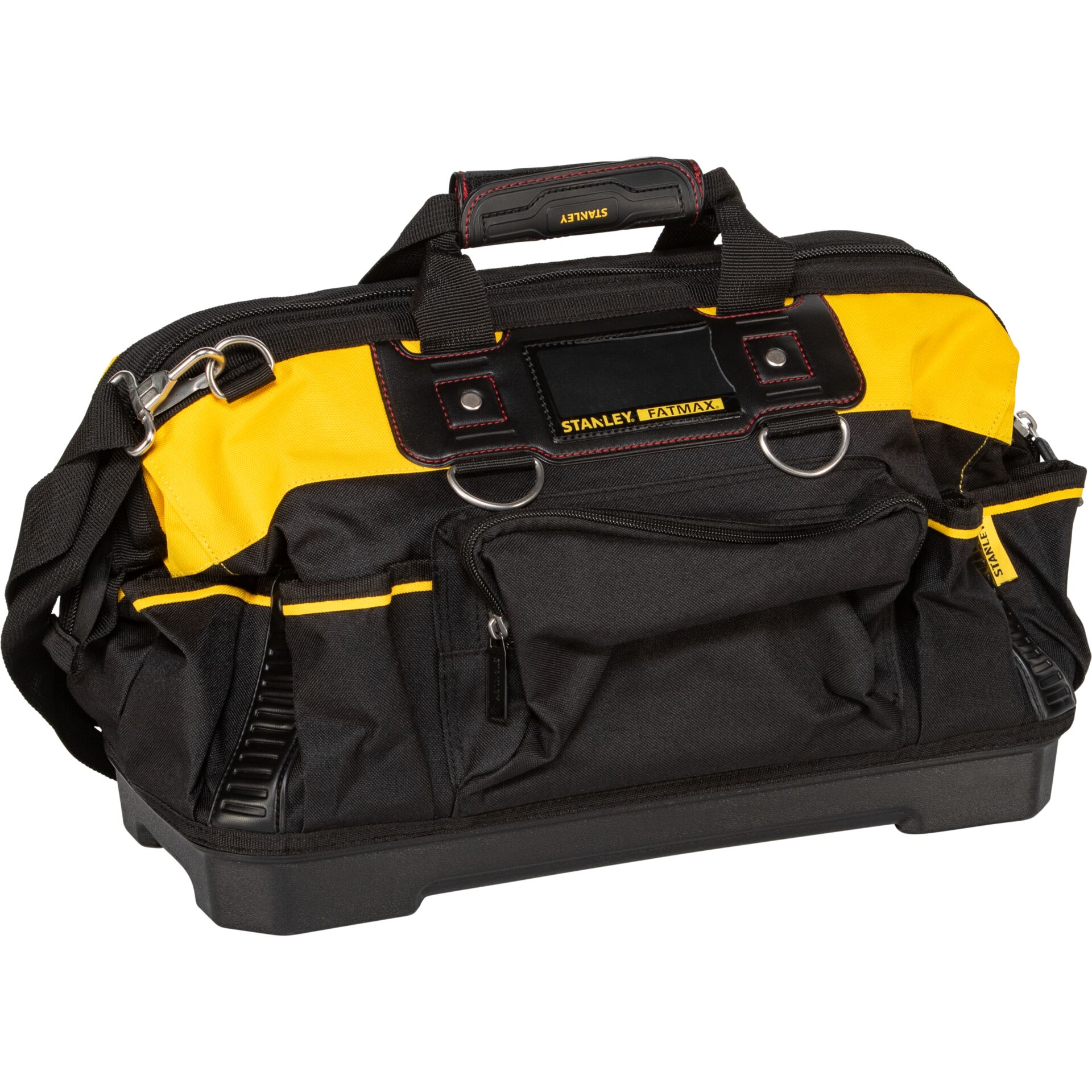 werkzeugtasche, werkzeugkoffer, orange schwarz, aufbewahrungstasche, stanley