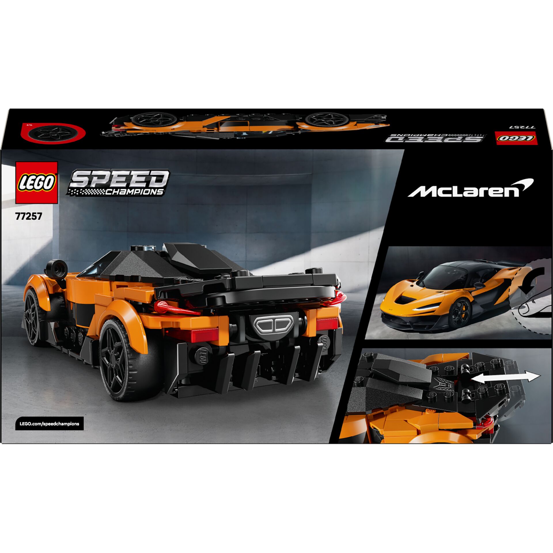 Lego, Speed Champions, Rennwagen, Orange, Cabrio
