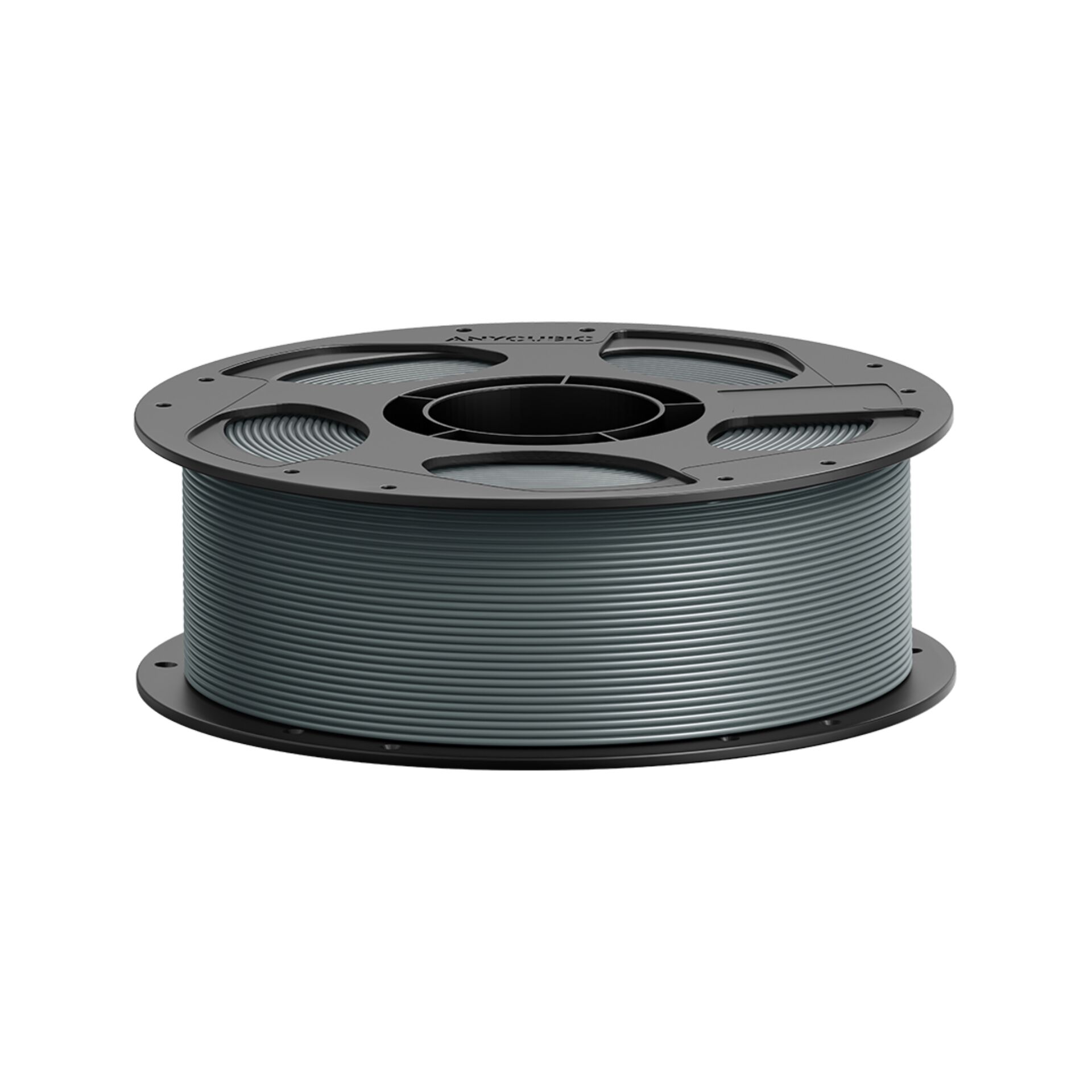 3D-Druck-Filament, PLA-Filament, Spule, Filamentenwicklung, Grau