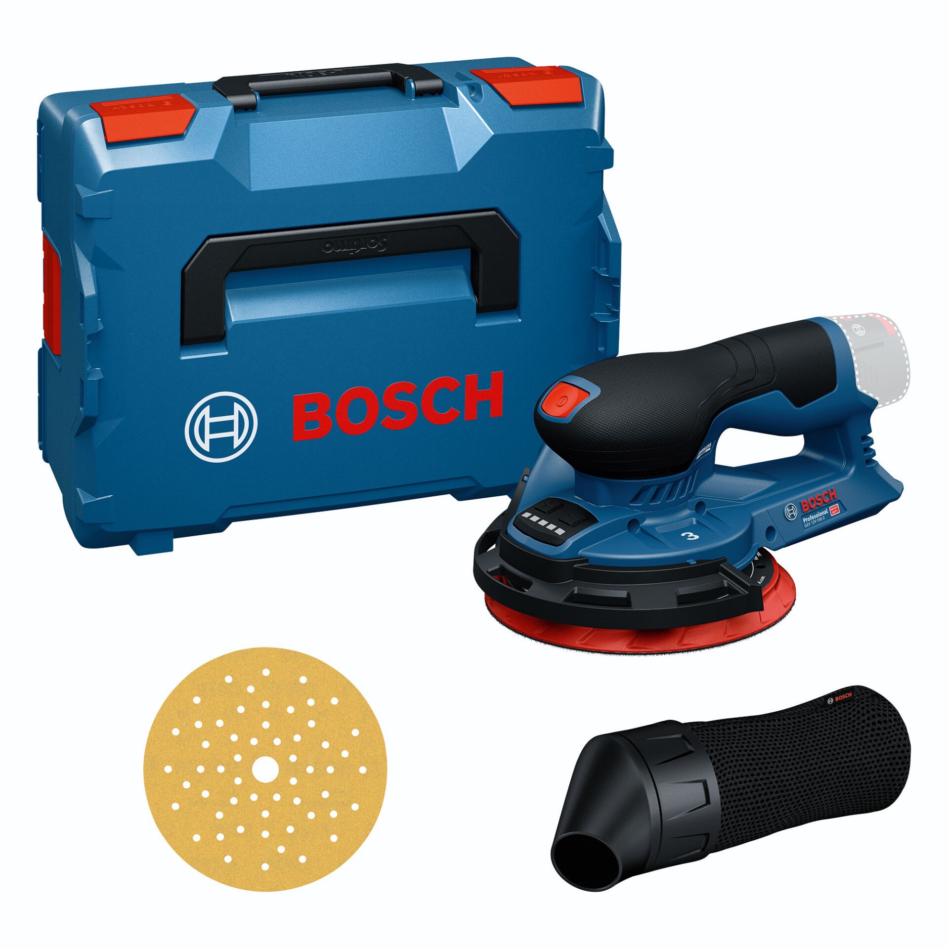 Bosch GEX 12V-150-3 in L-BOXX  Akku-Exzenterschleifer