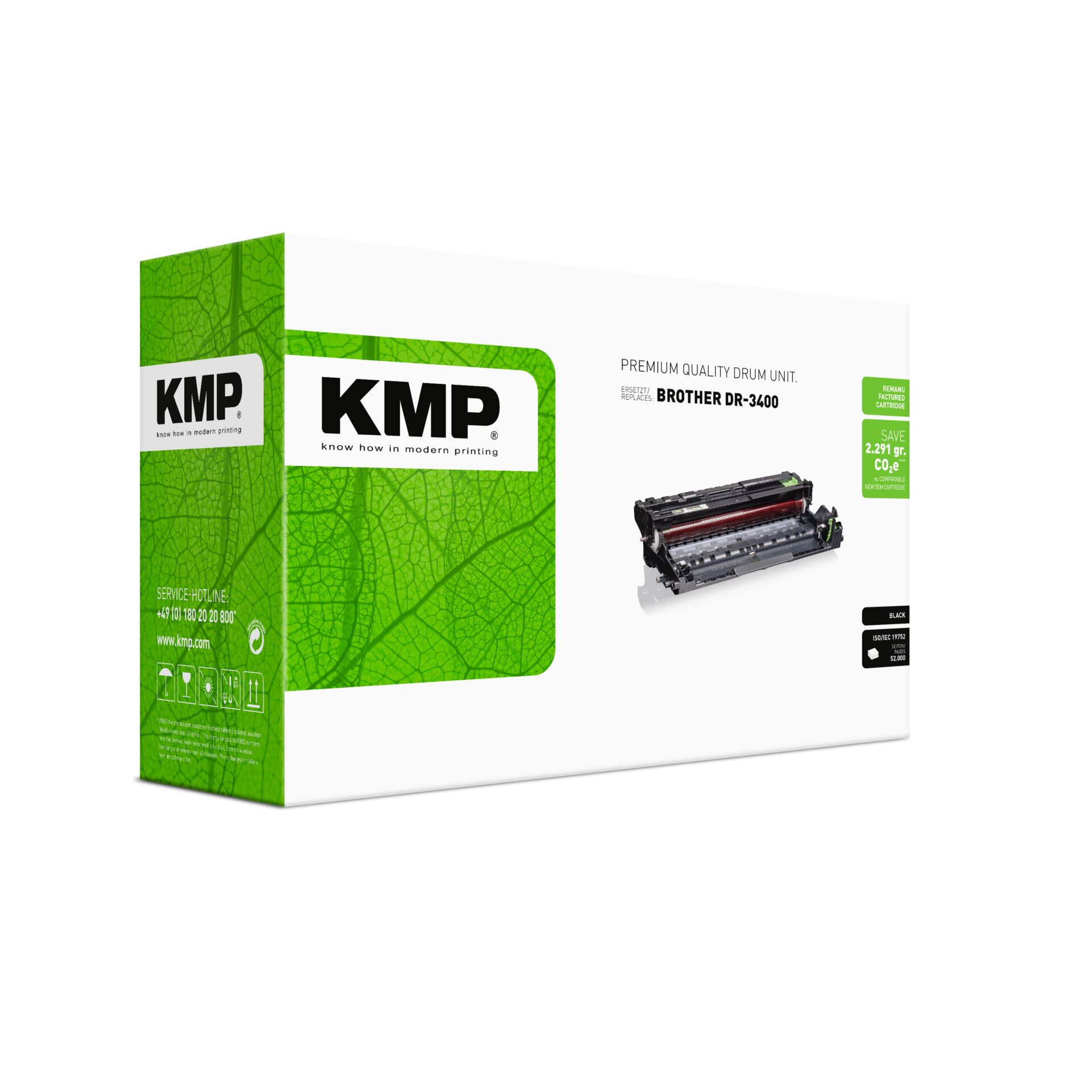 Computerausrüstung, Elektronik, Hardware, Werbung, Visitenkarte, Druckerpatrone, Toner, KMP, Brother DR-3400, Kartusche