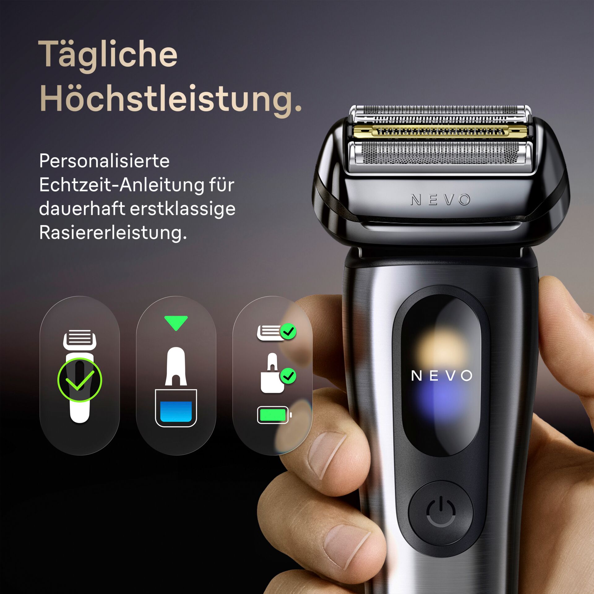 Rasierer, Elektrorasierer, Schwieg Rasierer, Griff, Display