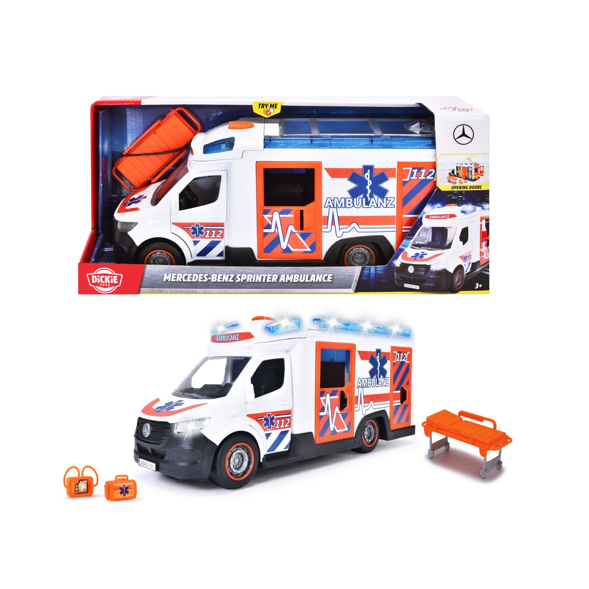 Notfallwagen, Ambulanz, Spielzeug, Mercedes‑Benz, Sprinter