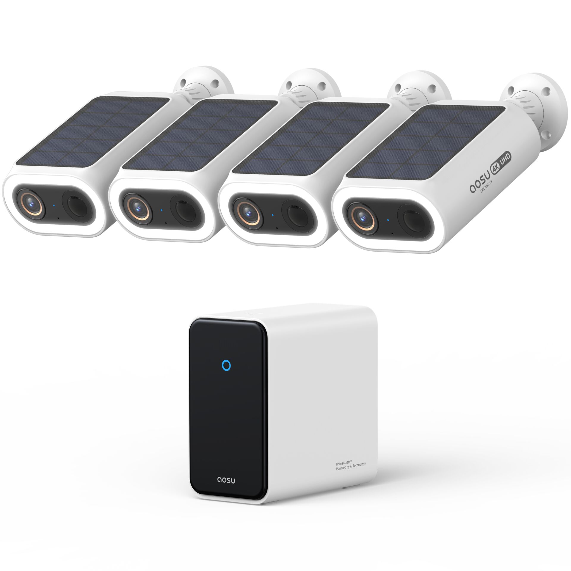 AOSU Smart Security  SolarCam P1 SE Kit-4 Cameras
