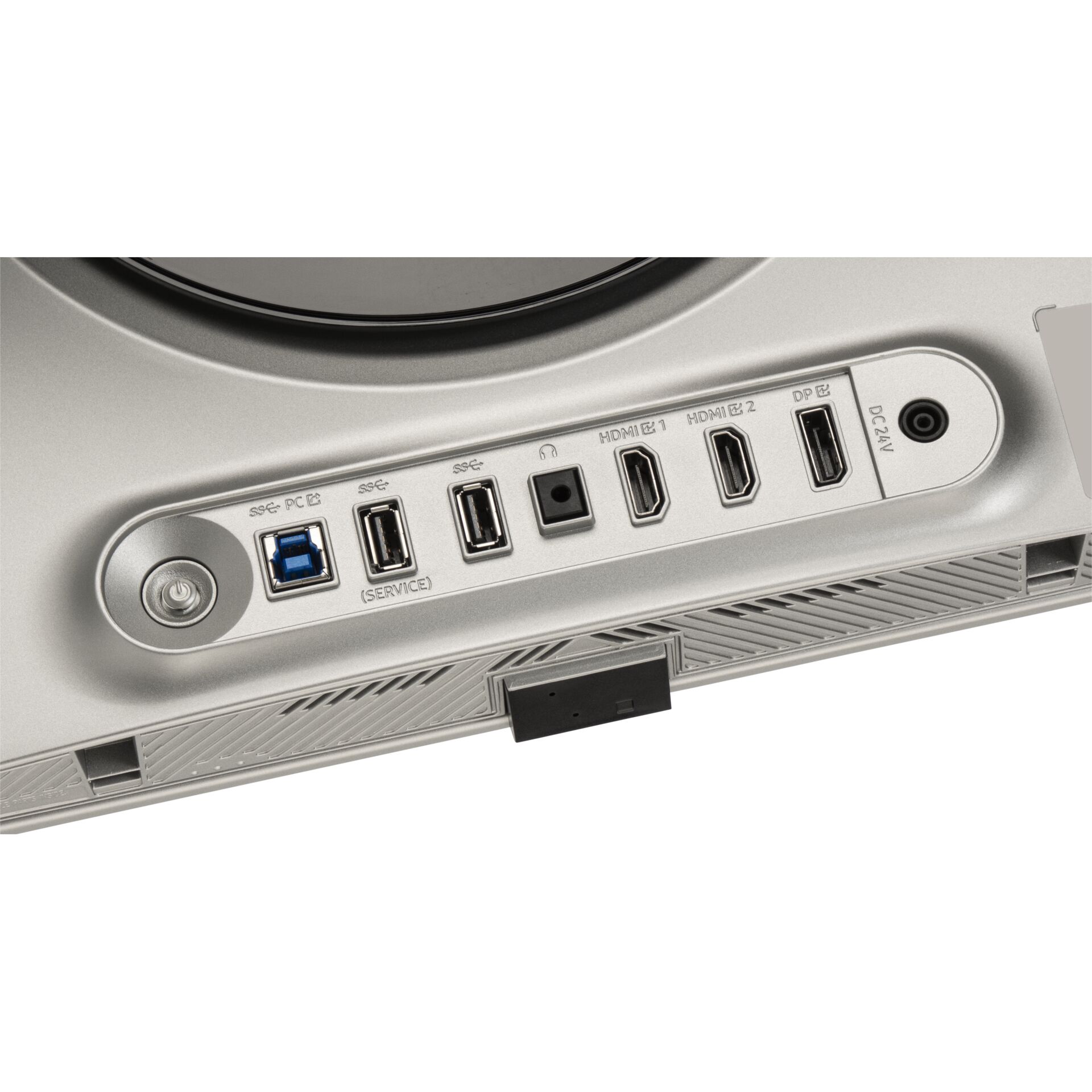 Anschlüsse, HDMI, USB, DC-Stecker, Netzschalter