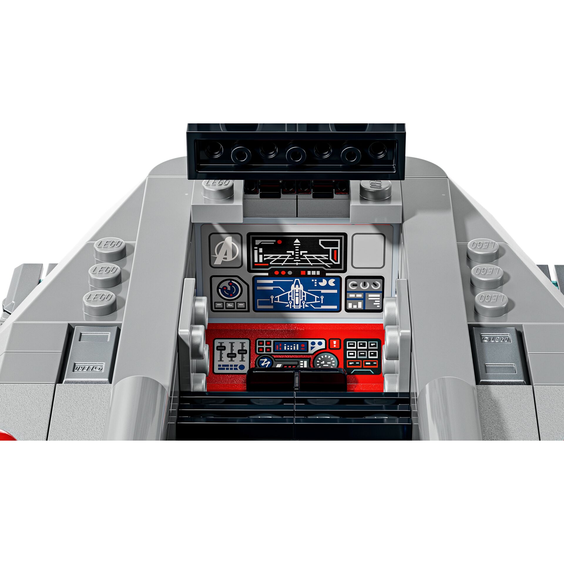 LEGO, Starship, Cockpit, Bedienfeld, Grau
