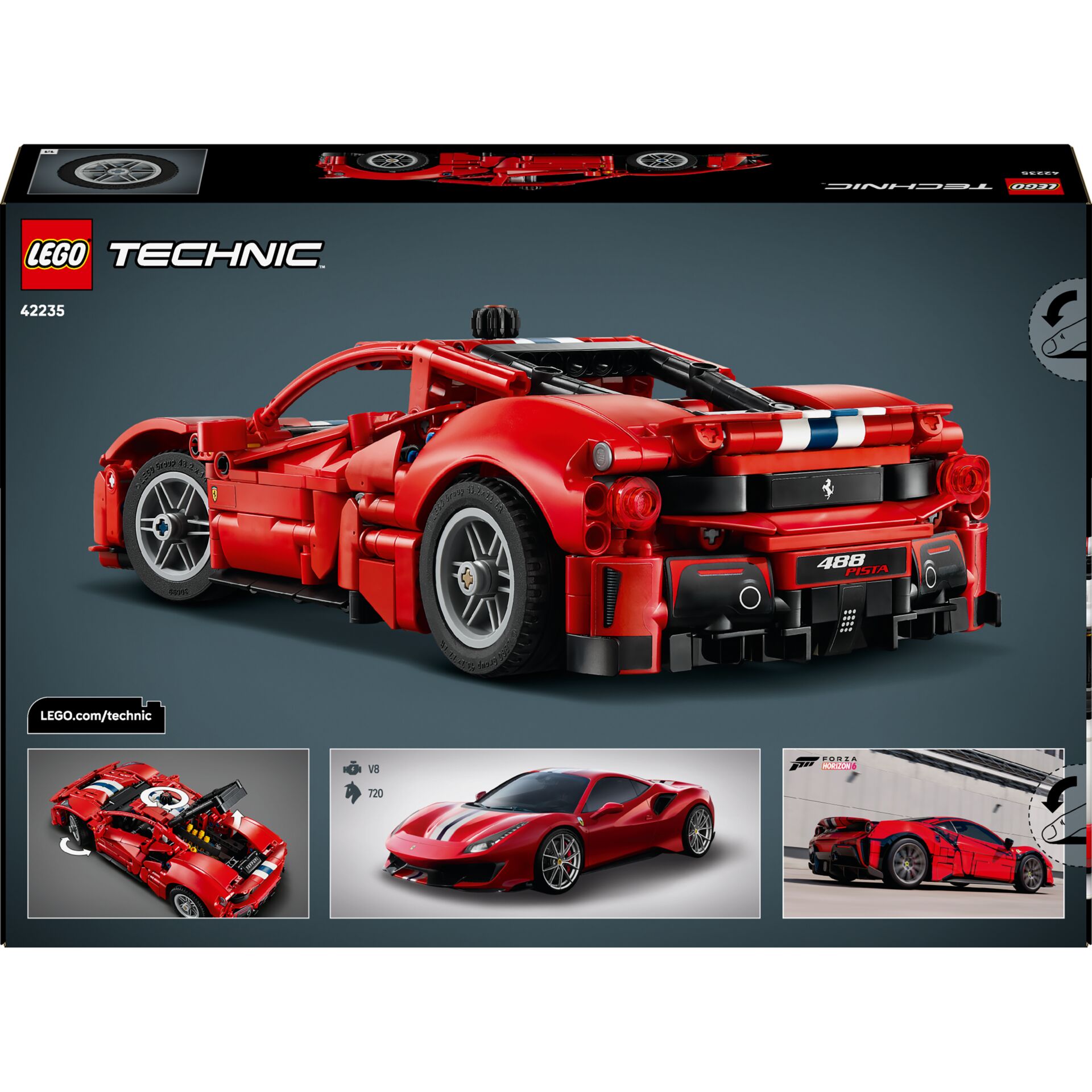 Ferrari, Kabinensportwagen, LEGO Technic, Rot, Sportwagen