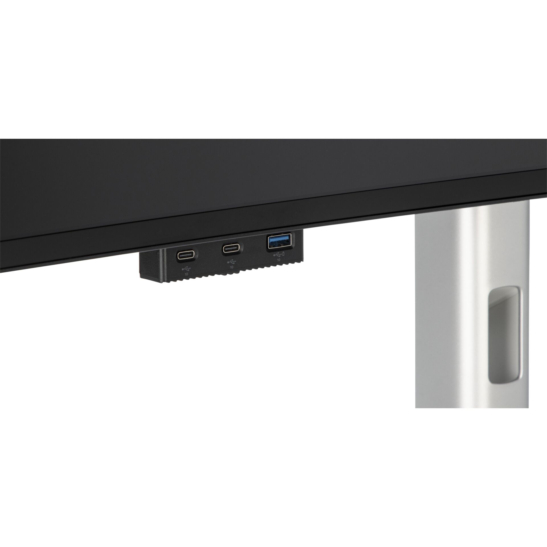 Monitorbasis, USB-C, HDMI, USB-A, VESA-Halterung
