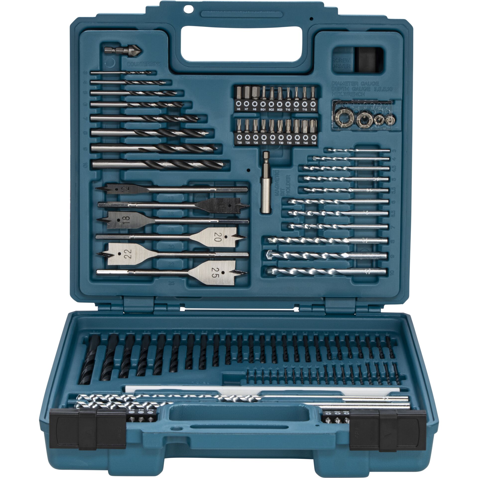 Bohrer-Set, Schraubendreher, Werkzeugkoffer, Bohrer Ø, Bits-Set