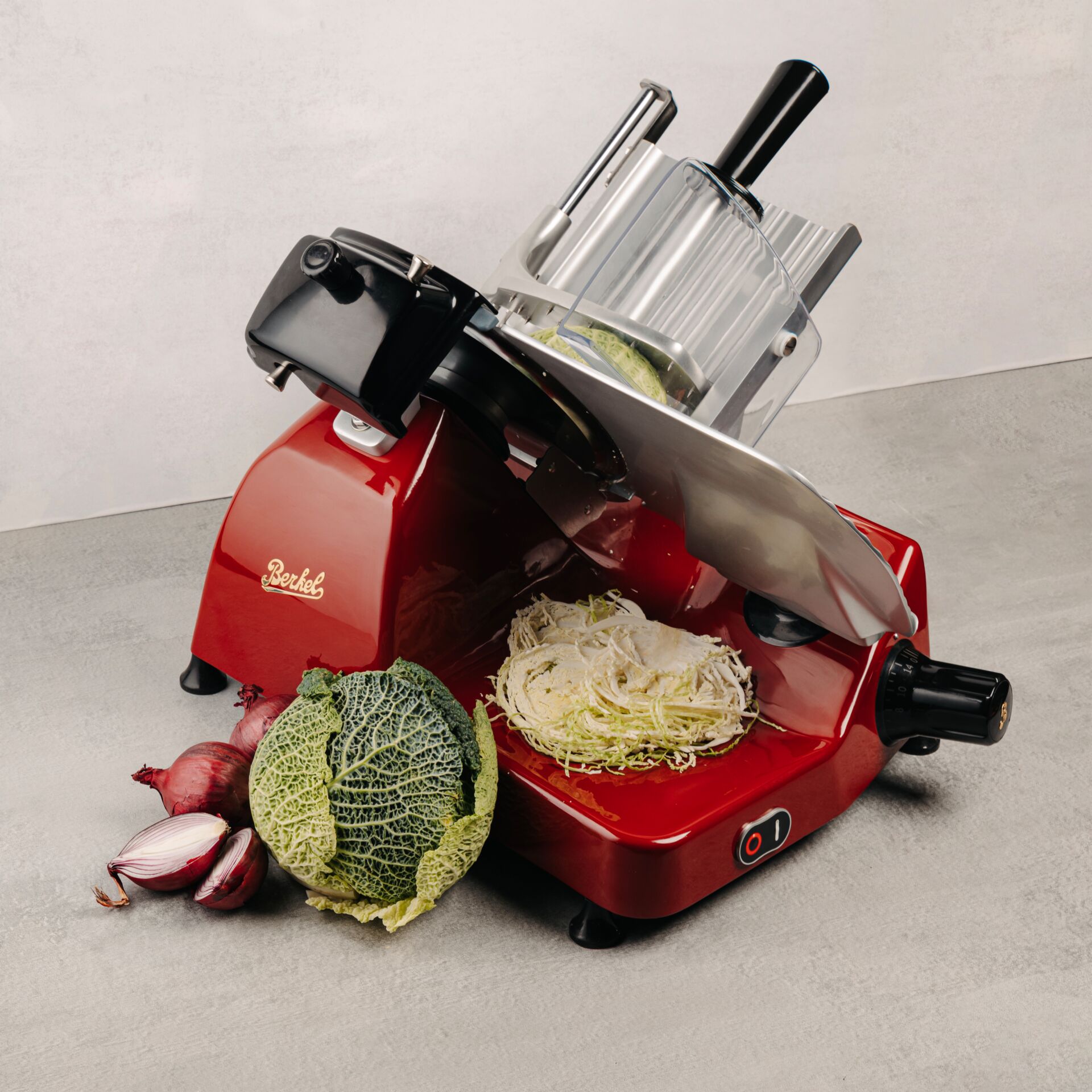 Küchenmaschine, Schneidemesser, Rot, Kraut, Gemüse