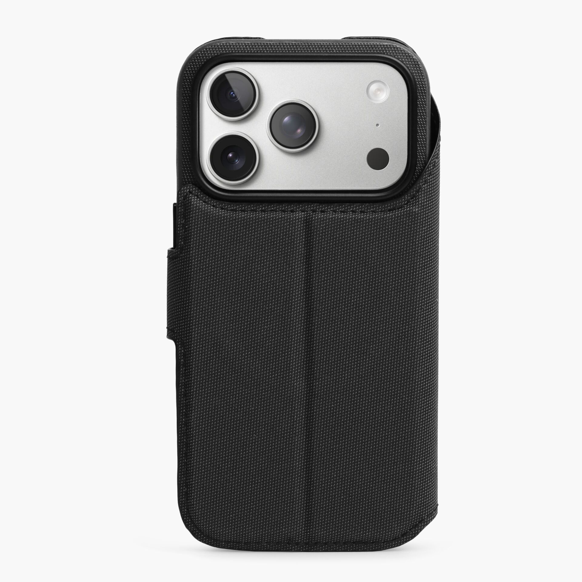 Smartphone case, iPhone case, black case, camera cutout, soft fabric