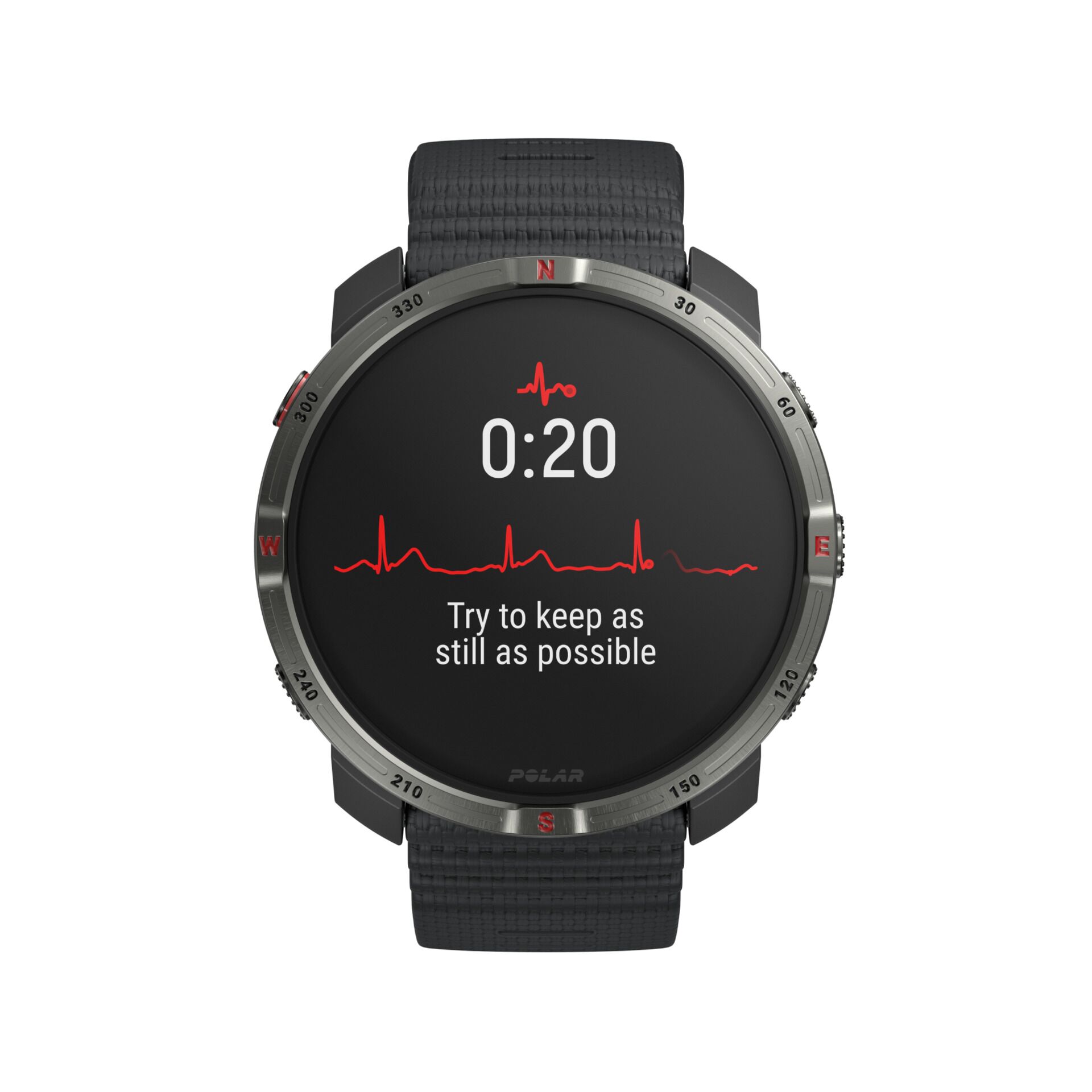 Smartwatch, Digitale Anzeige, Herzfrequenz, Schwarzes Armband, Runder Uhr