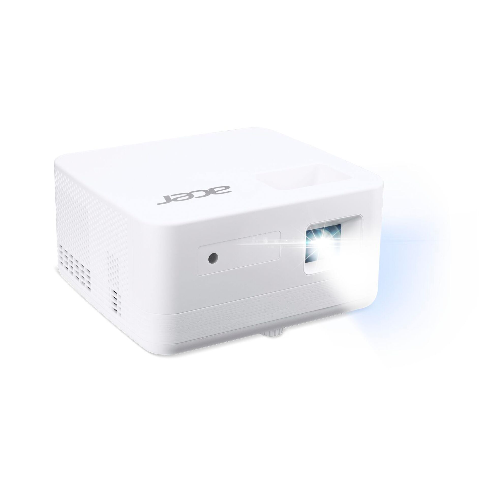 Projektor, LED-Licht, Kompakt, White, Verschluss/Objektiv