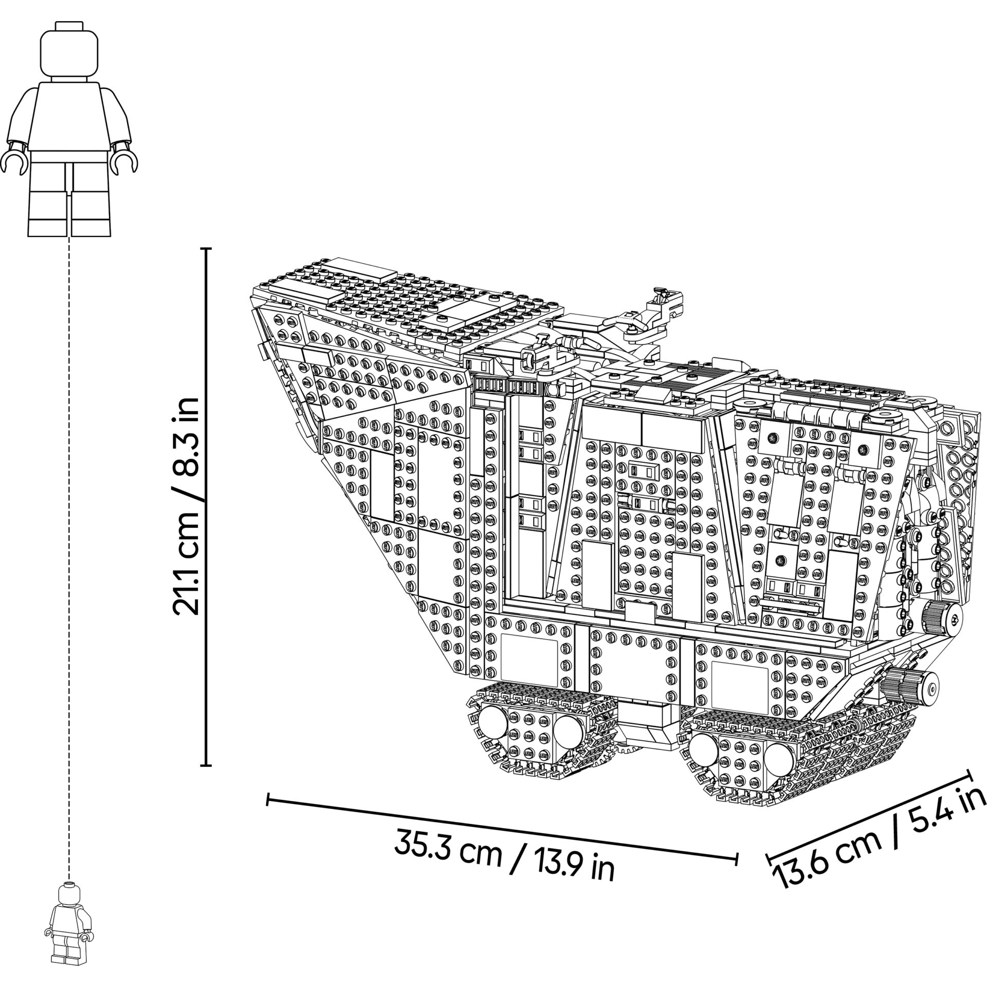lego, konstruktion, panzer, modell, zusammenbau
