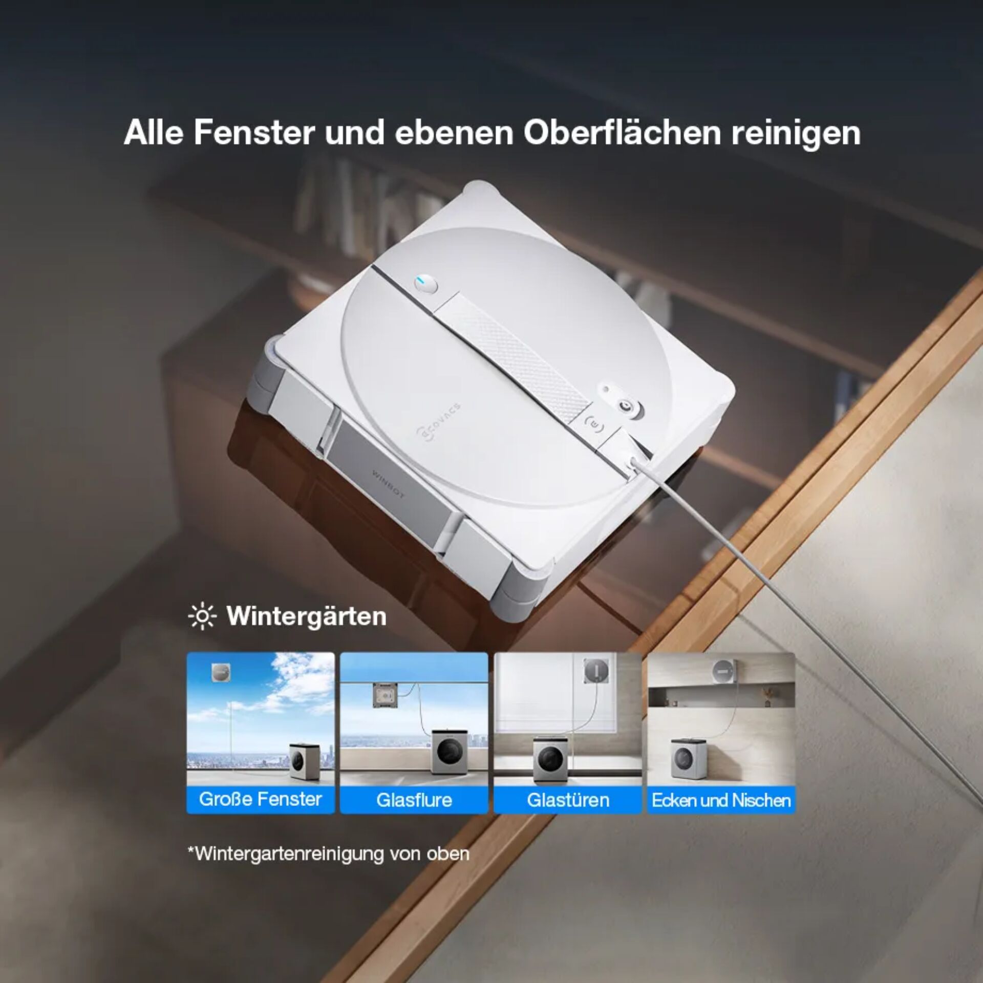Fenstersystem, Drehkreisel?, Schale?, Schränke?, Wintergarten Reinigung