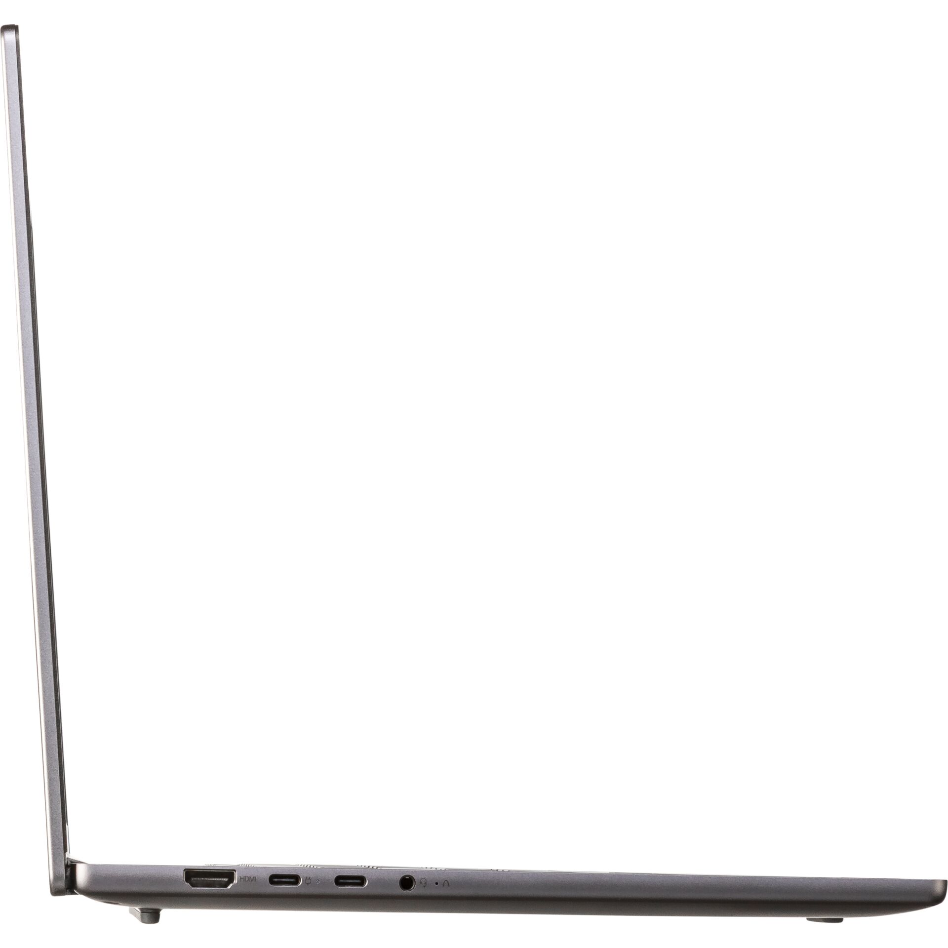 Laptop, dünn, silber, USB-C, HDMI