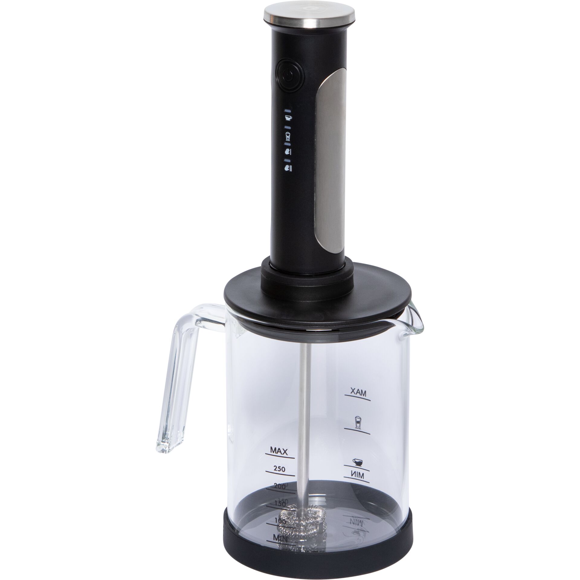 Schneidaufsatz, Küchenmixer, Mixerbehälter, Messskala, Stromschalter