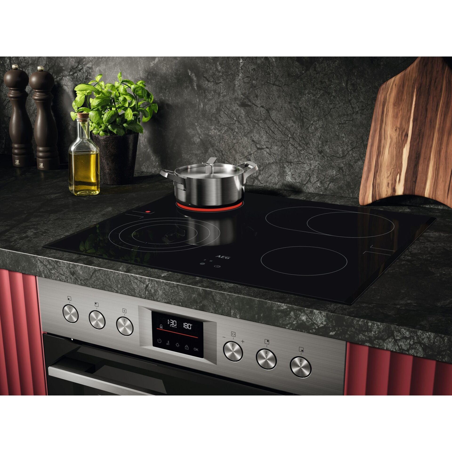 Kochfeld, Drinnen, Küche, Kochgeschirr, Topf