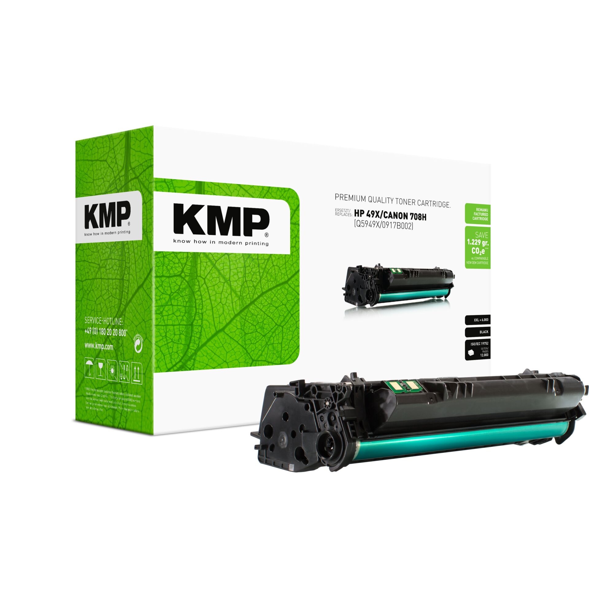 Werbung, Maschine, Tonerpatrone, KMP, HP/Canon kompatibel, Toner schwarz, Rebuilt/Kompatibel