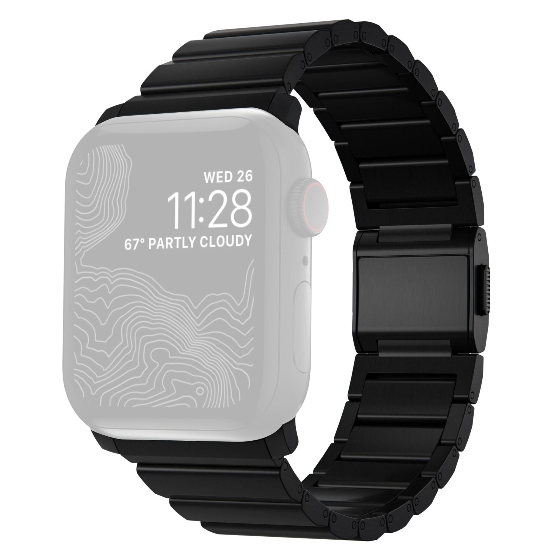 Armbanduhr, Arm, Körperteil, Person, Elektronik, Smartwatch, Apple Watch, Metallband, Schwarz, Digitalanzeige
