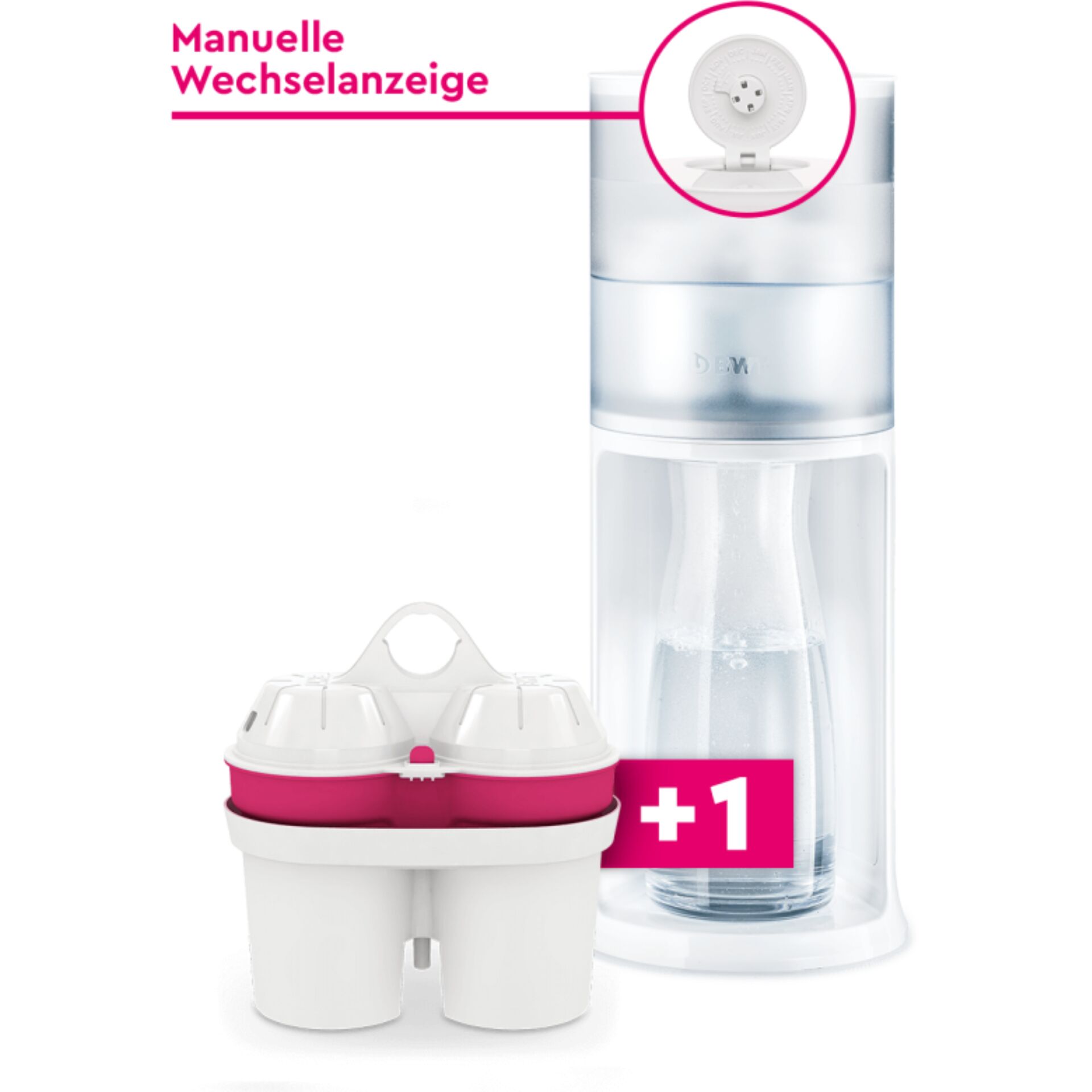 Wasserfilter, Karaffe, Trinkflasche, Filterset, Wasserbehälter