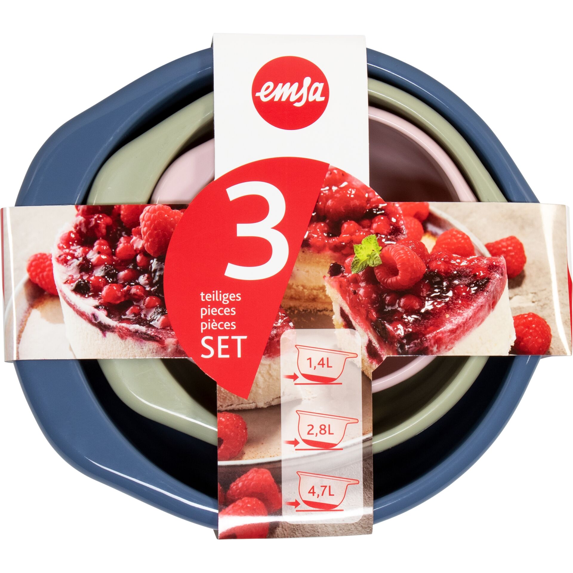 Backformen-Set, Kuchenformen, Silikonformen, 3-teilig, Präzise Messergebnisse