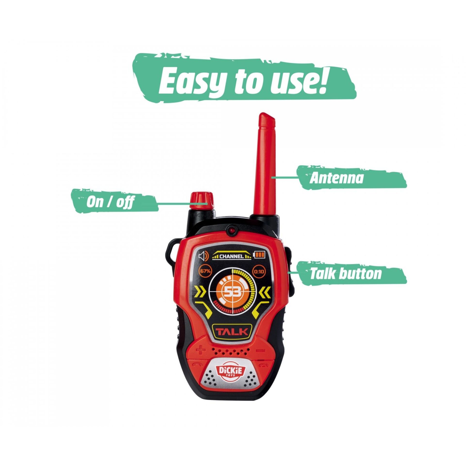 Spielzeug, Funktionsspielzeug, Funkferngesteuertes, Walkie-Talkie, Rot