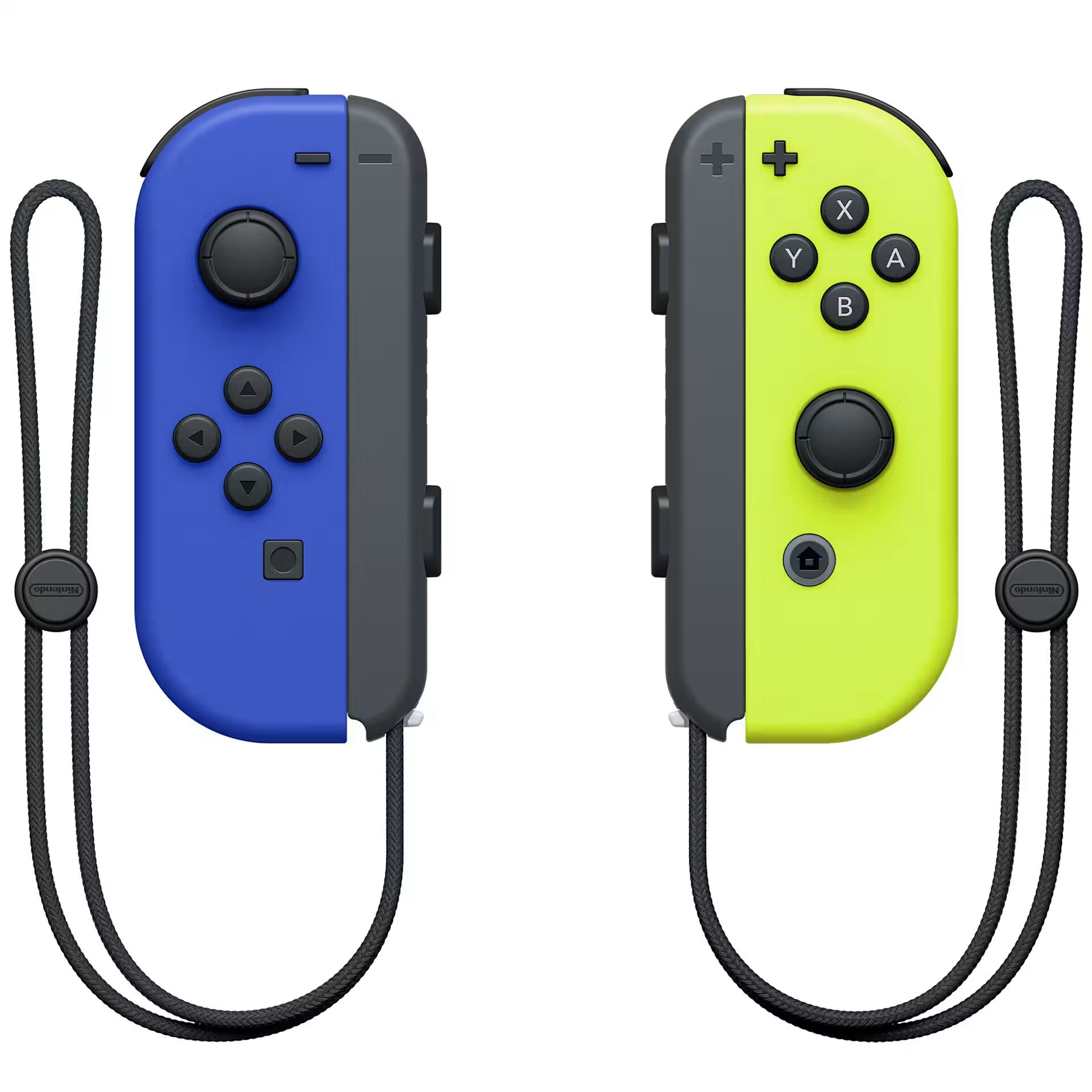 Nintendo Switch, Joy-Con, Linke blau rechts neon, Neon gelb, Handgelenkband