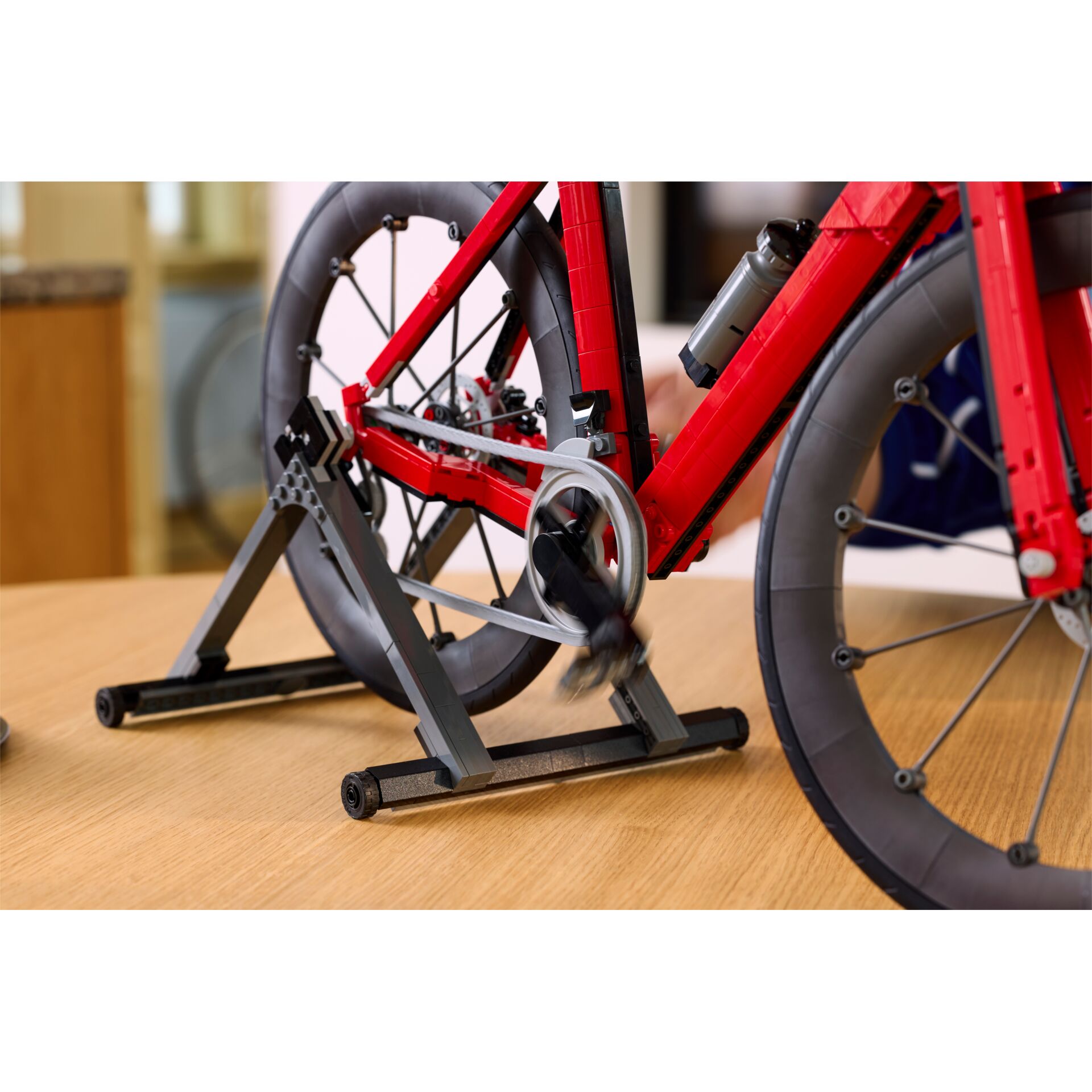 Fahrrad, Trainingsbike, Fahrradständer, Rot, Kette