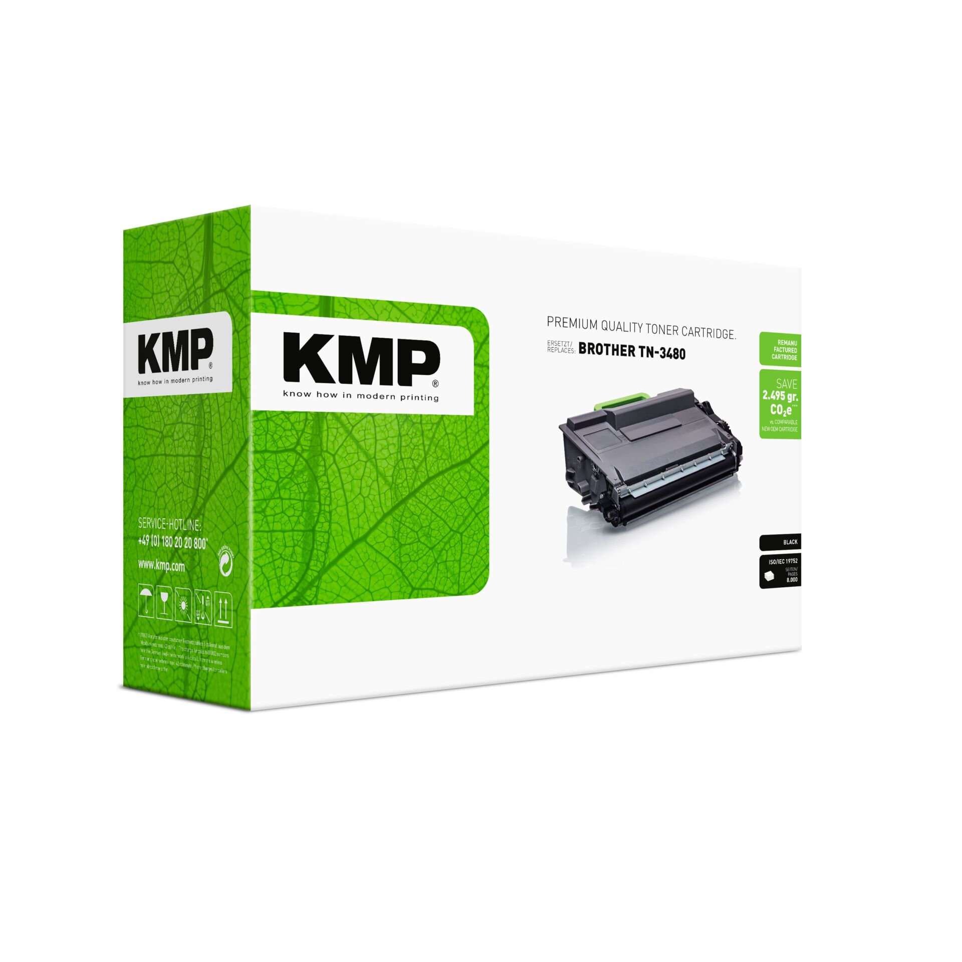 Computerausrüstung, Elektronik, Hardware, Werbung, Adapter, Tonerpatrone, Brother TN-3480, Schwarz, Druckerzubehör, XL Kapazität