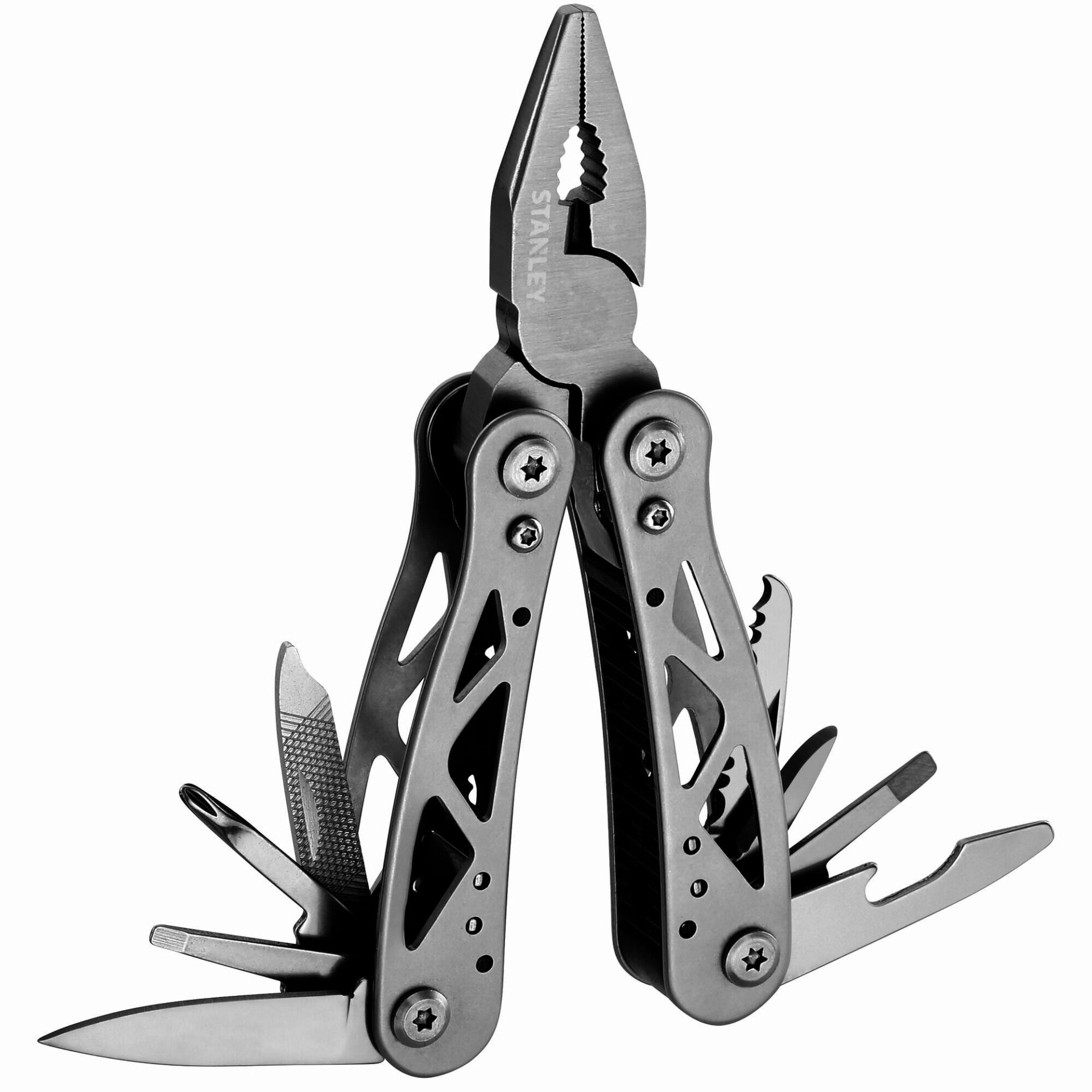 Zange, Multitool, Schraubendreher, Nuttenschlüssel, Stahl