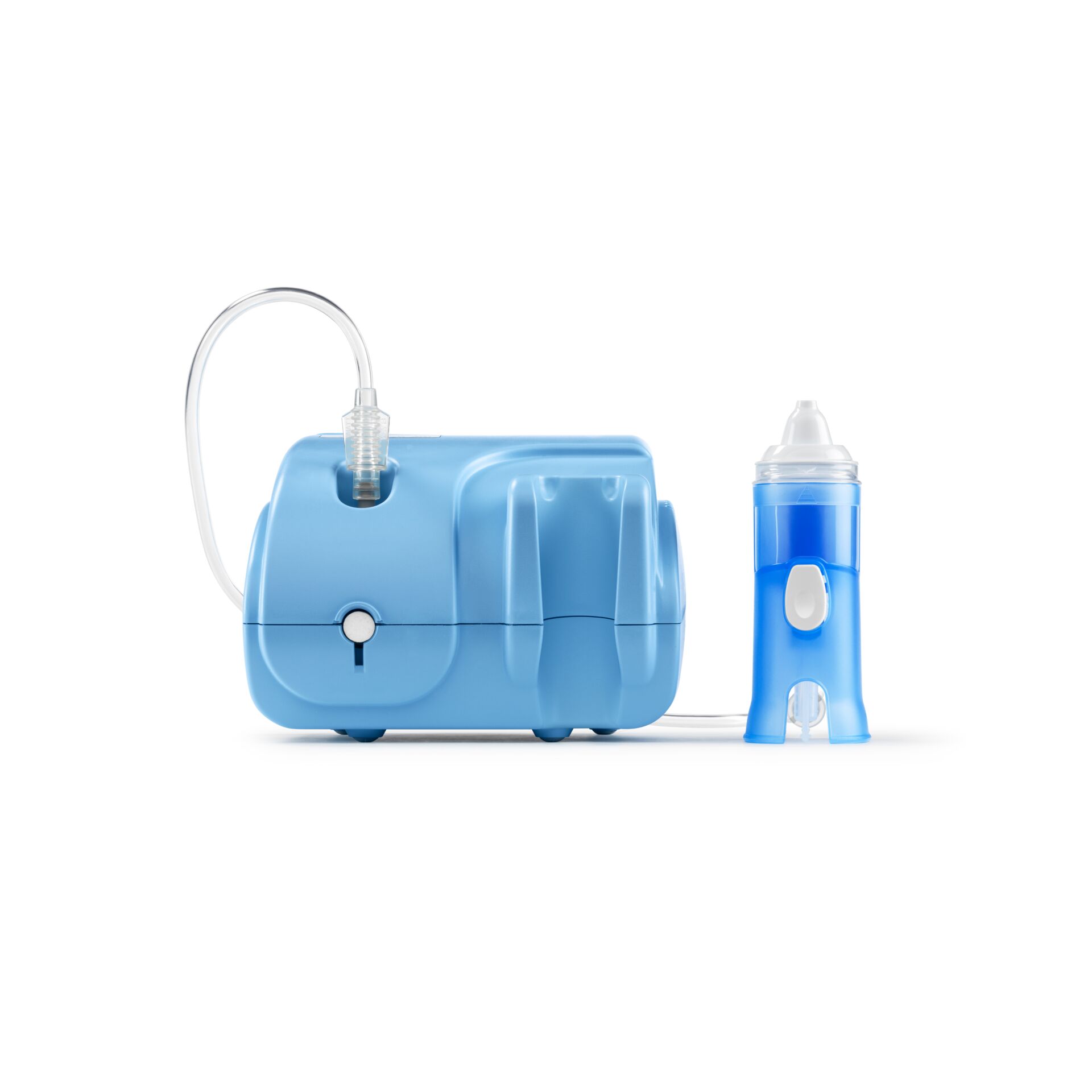 Atemgerät, Inhalator, Nebulizer, Vernebler, Blaue Farbe