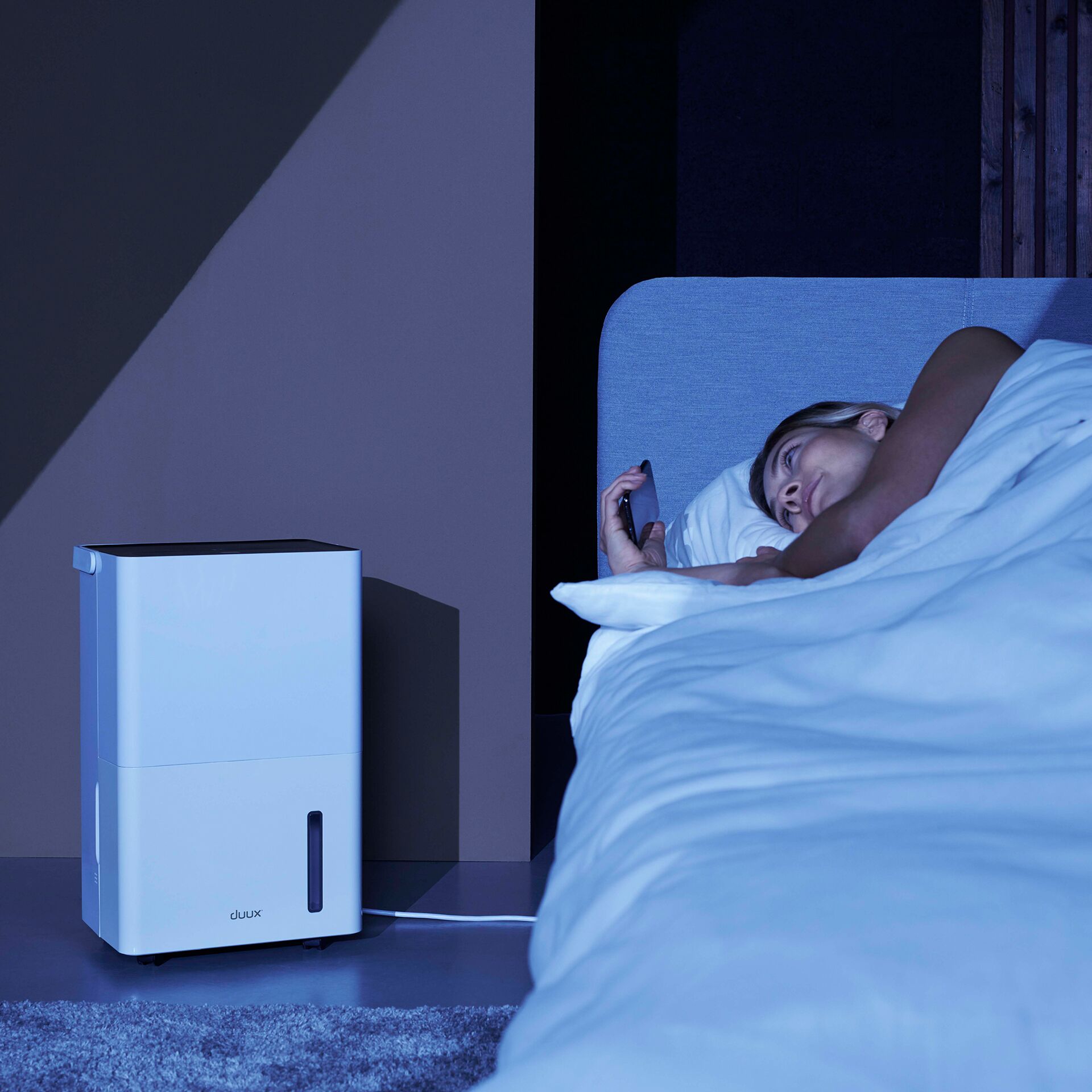 Klimagerät, Mini-Kühlschrank, Weiß, Nachtmodus, Kompaktgerät