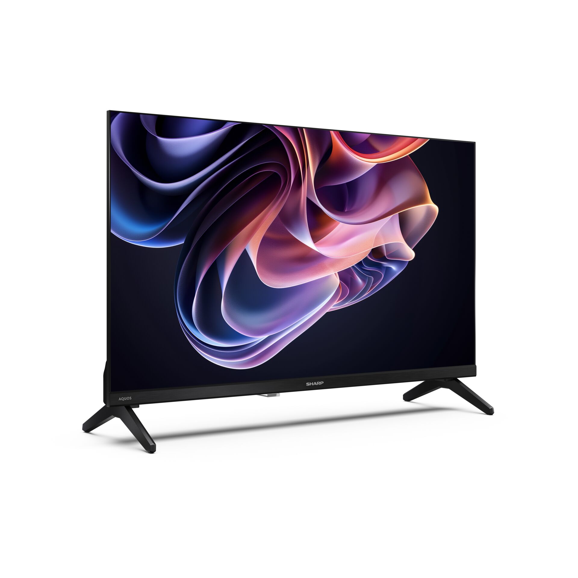 Fernseher, 4K, LED, schwarz, Standfuß