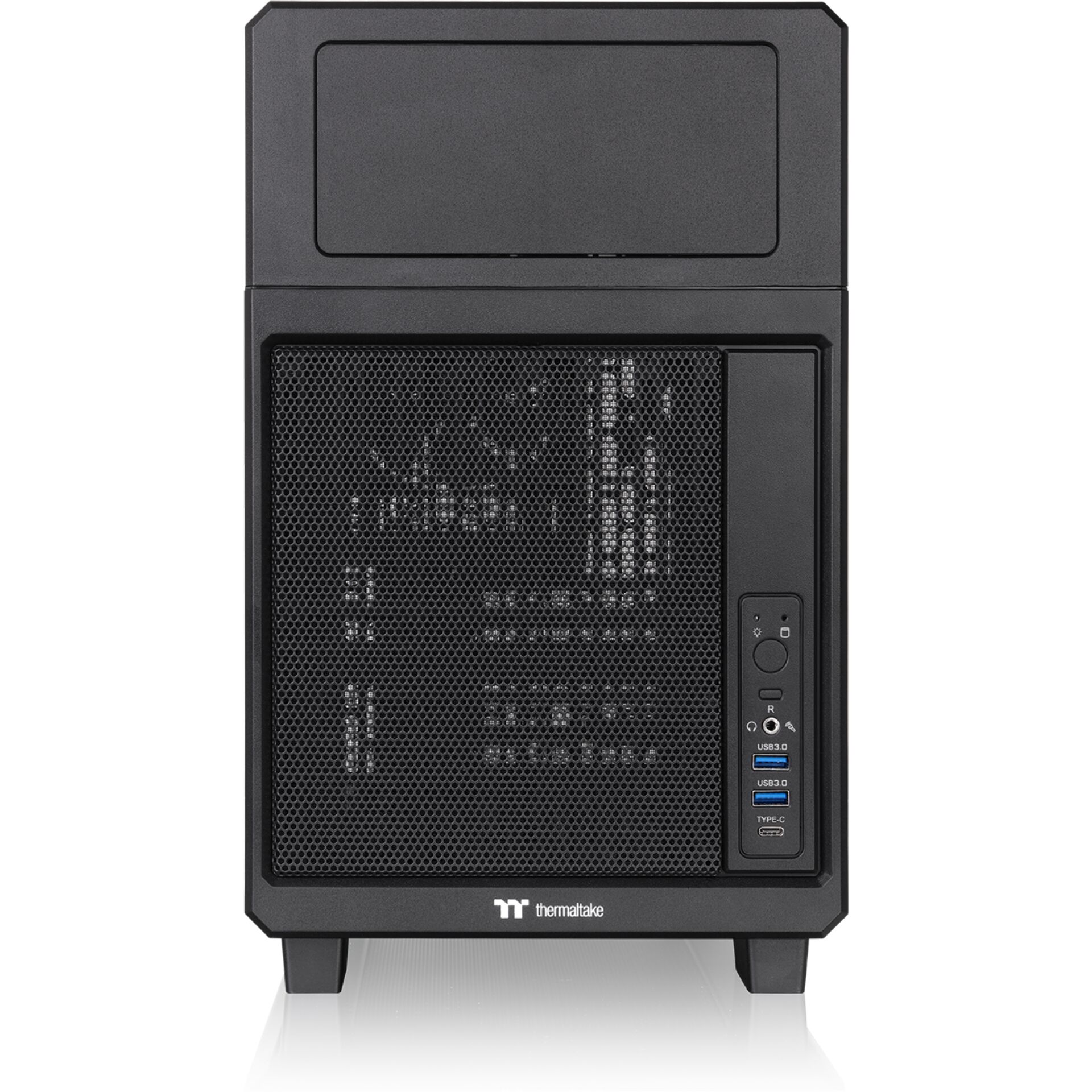 Gehäuse, Mini-ITX, Netzteil, Mesh-Front, USB-C