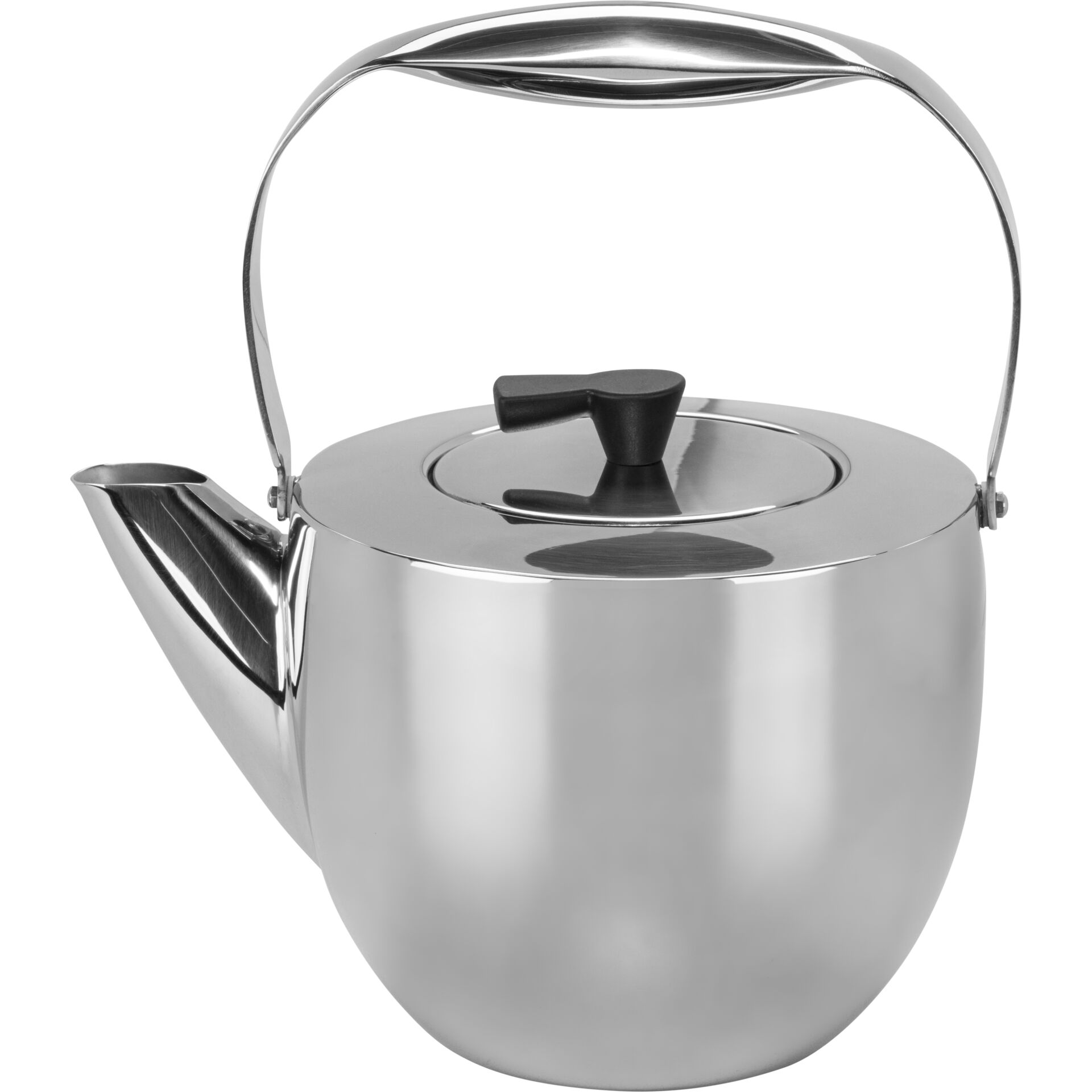 Kessel, Teekessel, Edelstahl, Spitzkessel, Deckelknopf