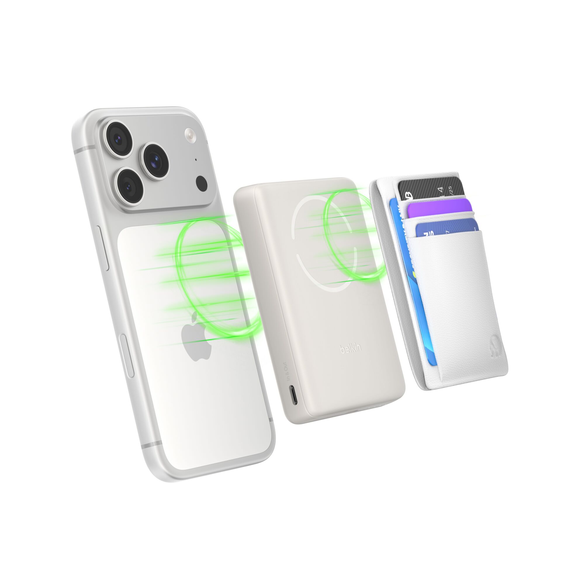 iPhone, kabelloses Ladegerät, magnetische Halterung, Geldbörse Hülle, Kartenhalter magnetisch